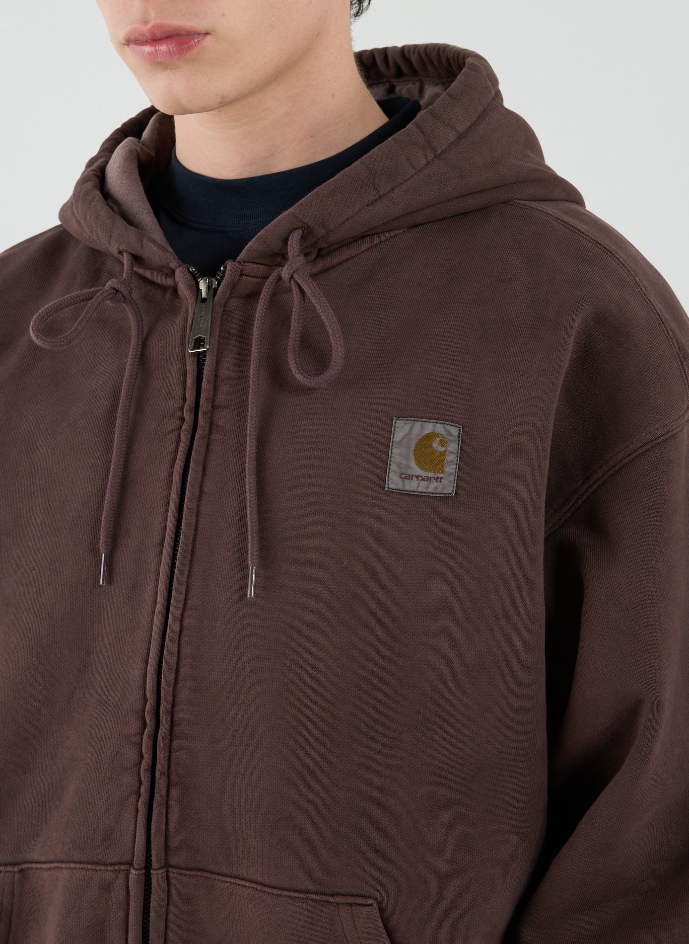 Oversized cotton hoodie CARHARTT WIP Brown