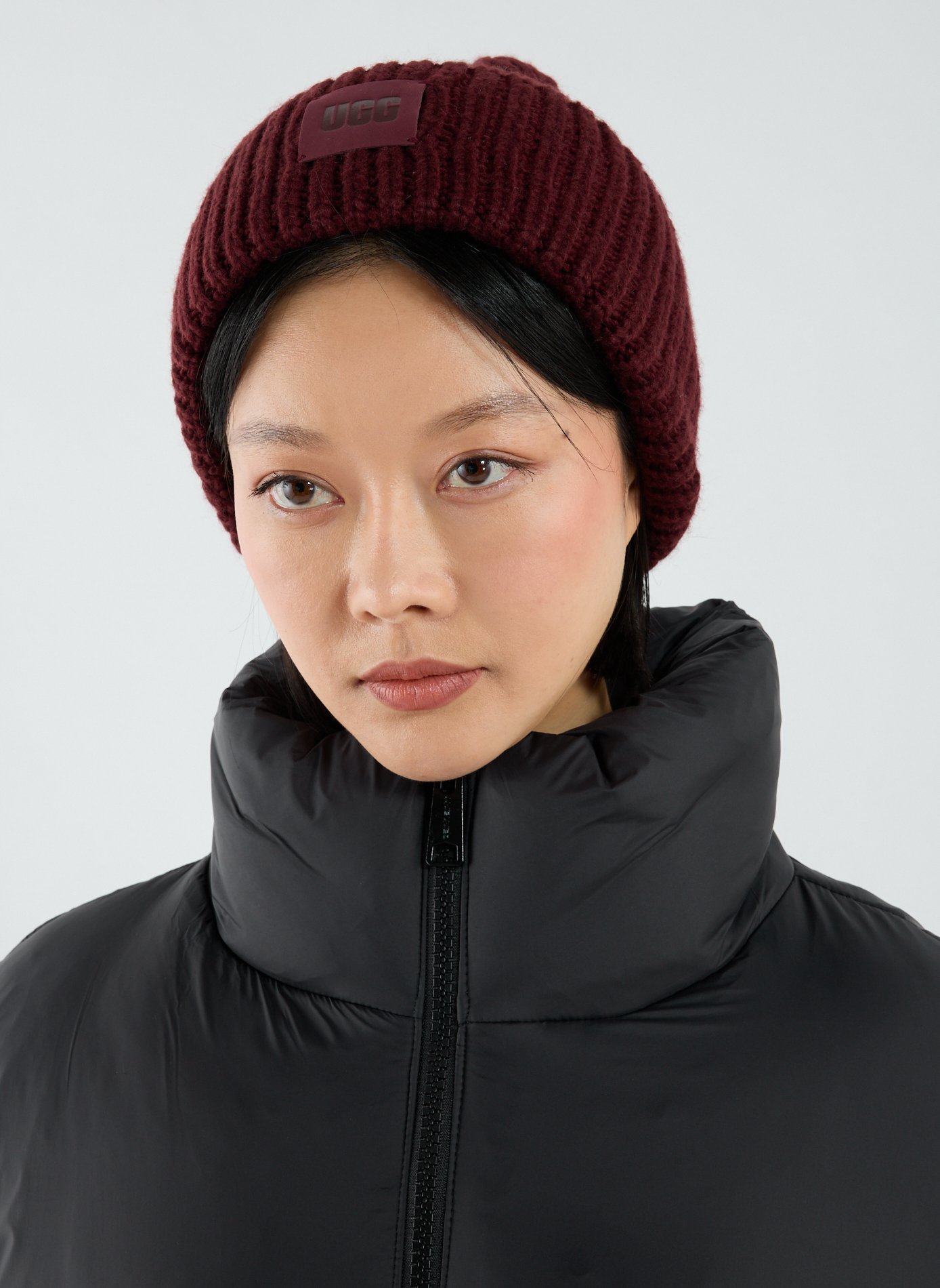 Bonnet Chunky côtelé UGG Rouge