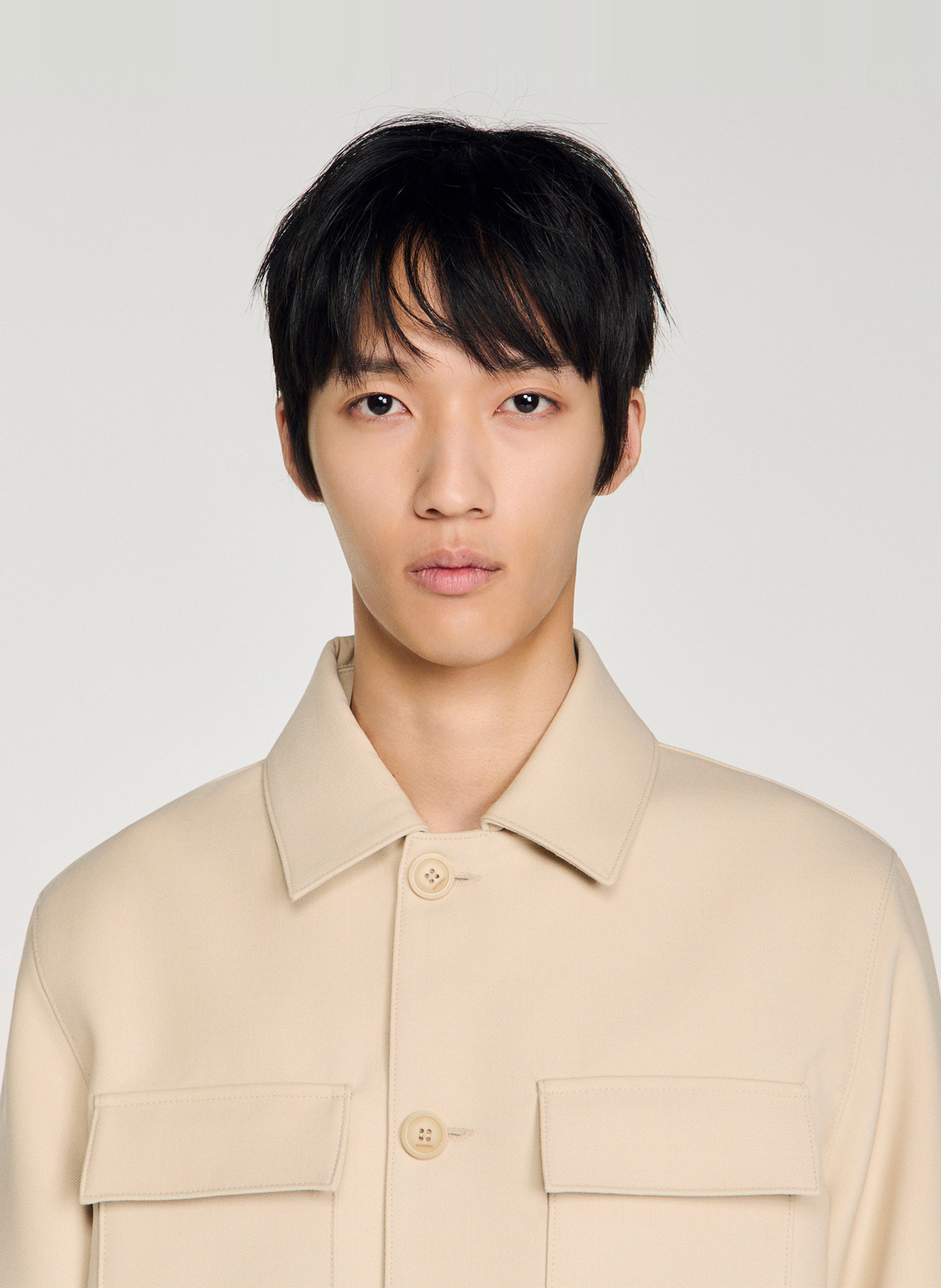 Surchemise col classique SANDRO Beige