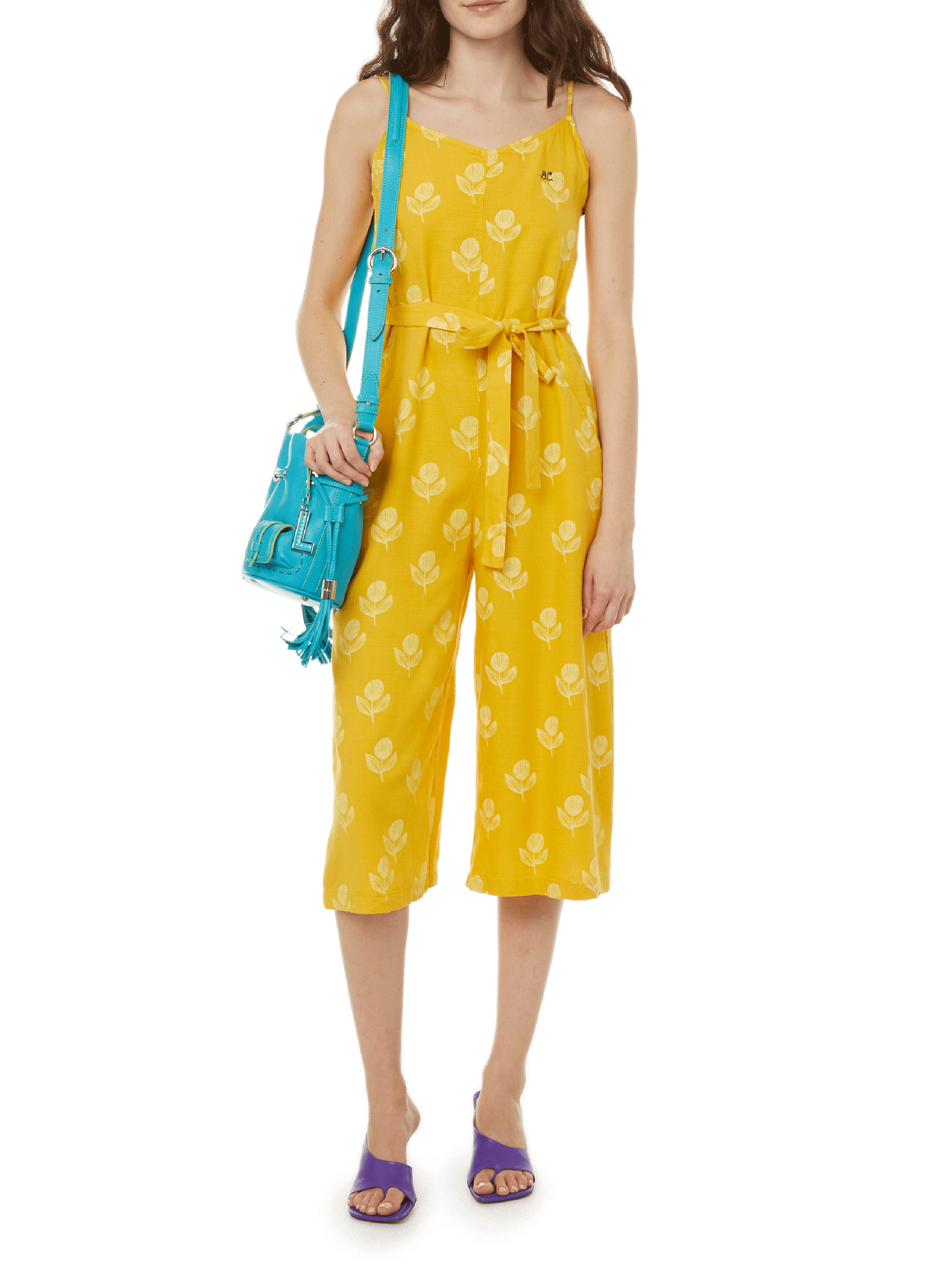 BOBO CHOSES Combinaison en lyocell et lin  Jaune