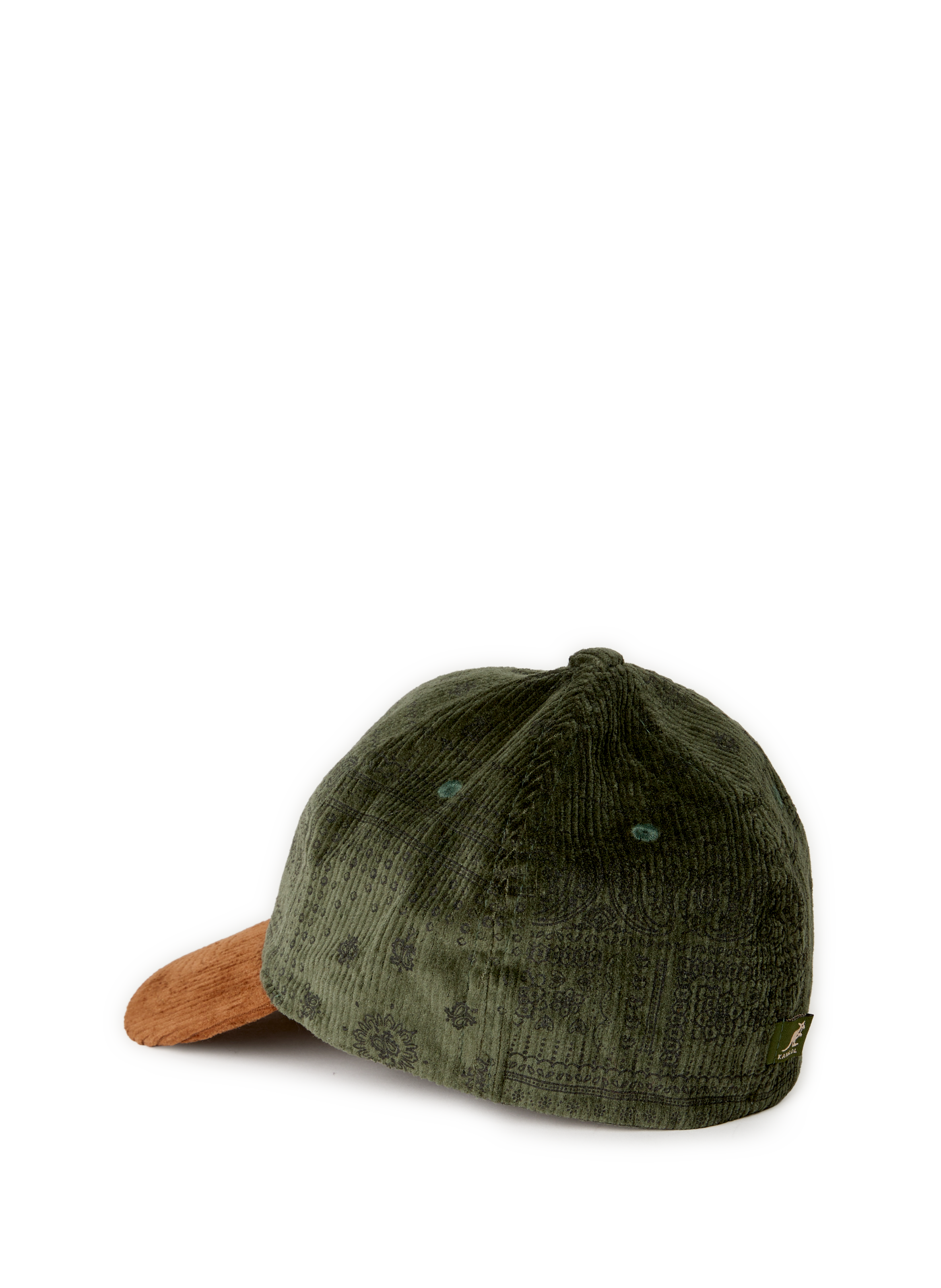 Corduroy cotton blend cap KANGOL Khaki