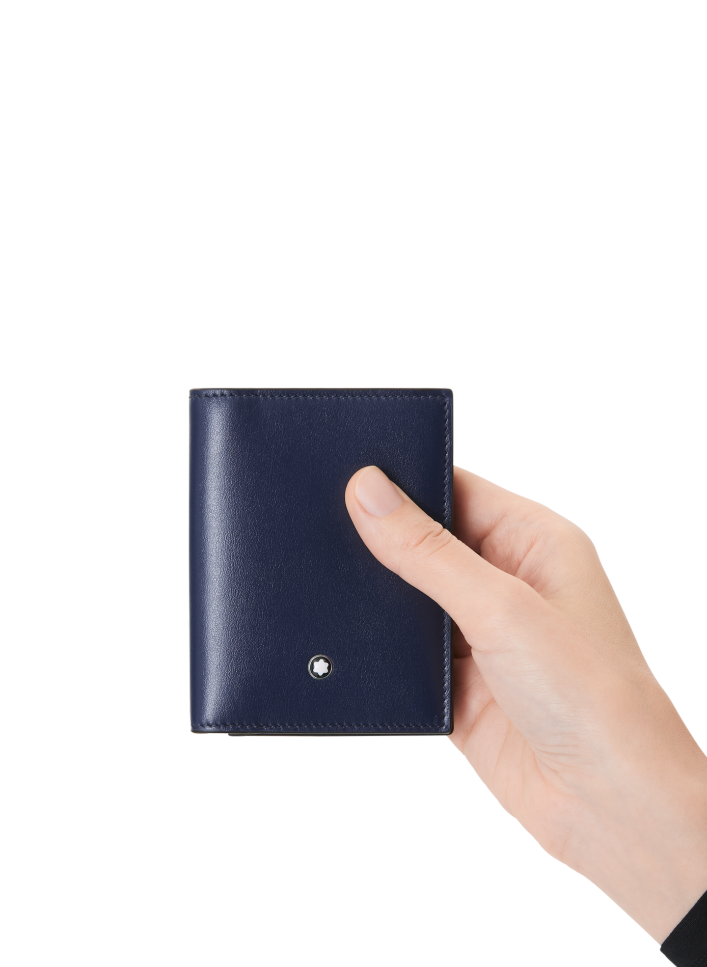  Leather card holder MONTBLANC Blue