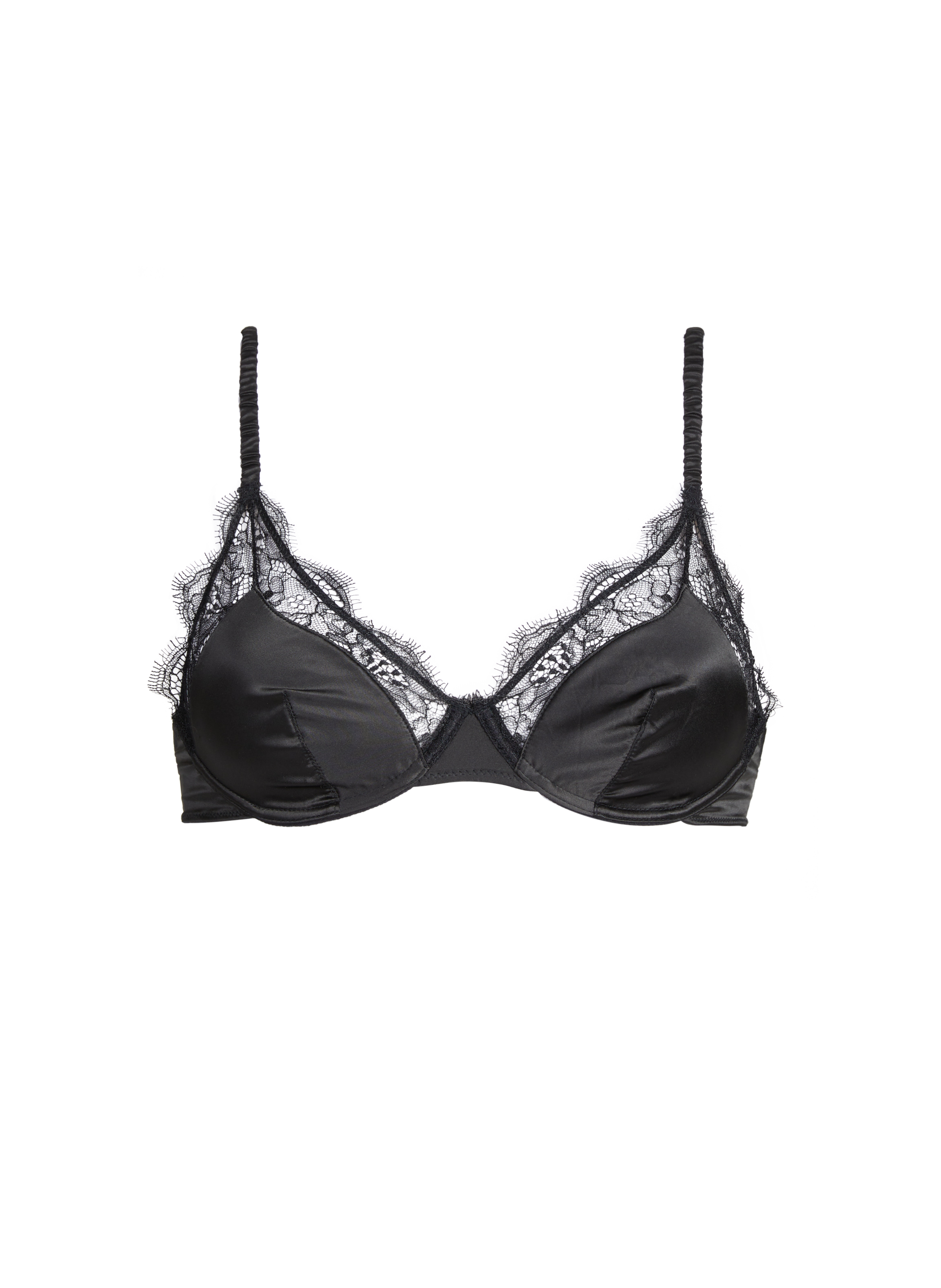 Soutien-gorge à dentelle satiné LOVE STORIES Noir
