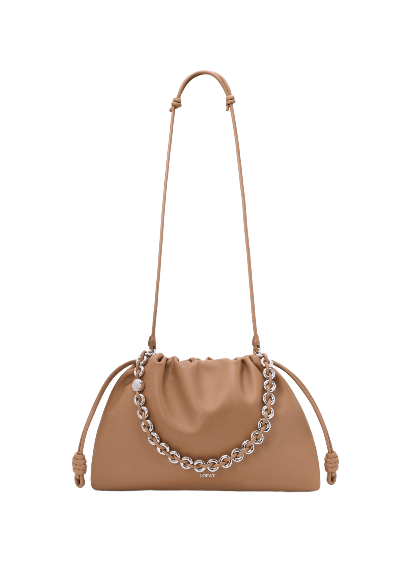 Grand Flamenco purse en cuir d'agneau nappa LOEWE Marron