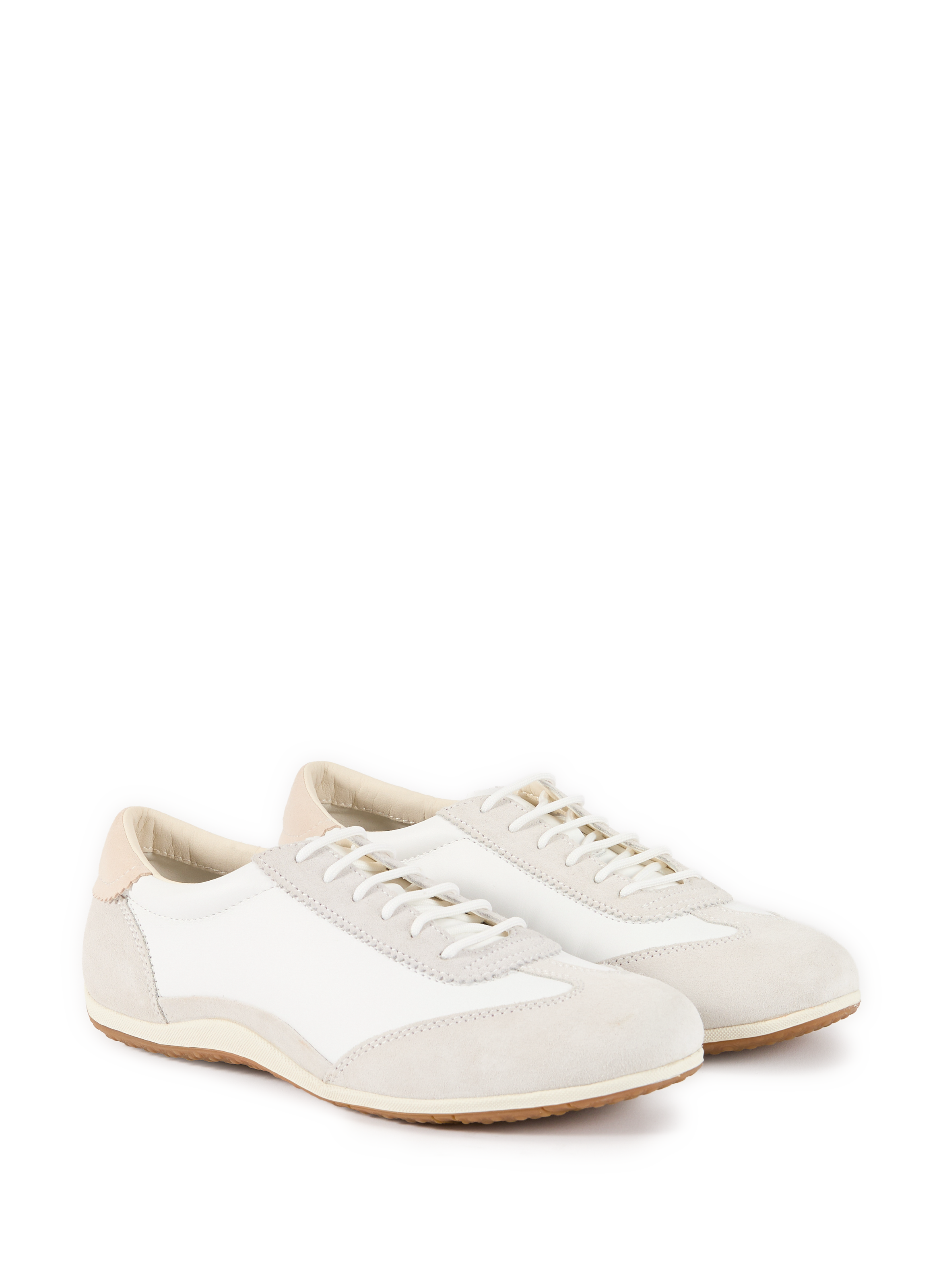 Baskets Vega en cuir GEOX Blanc