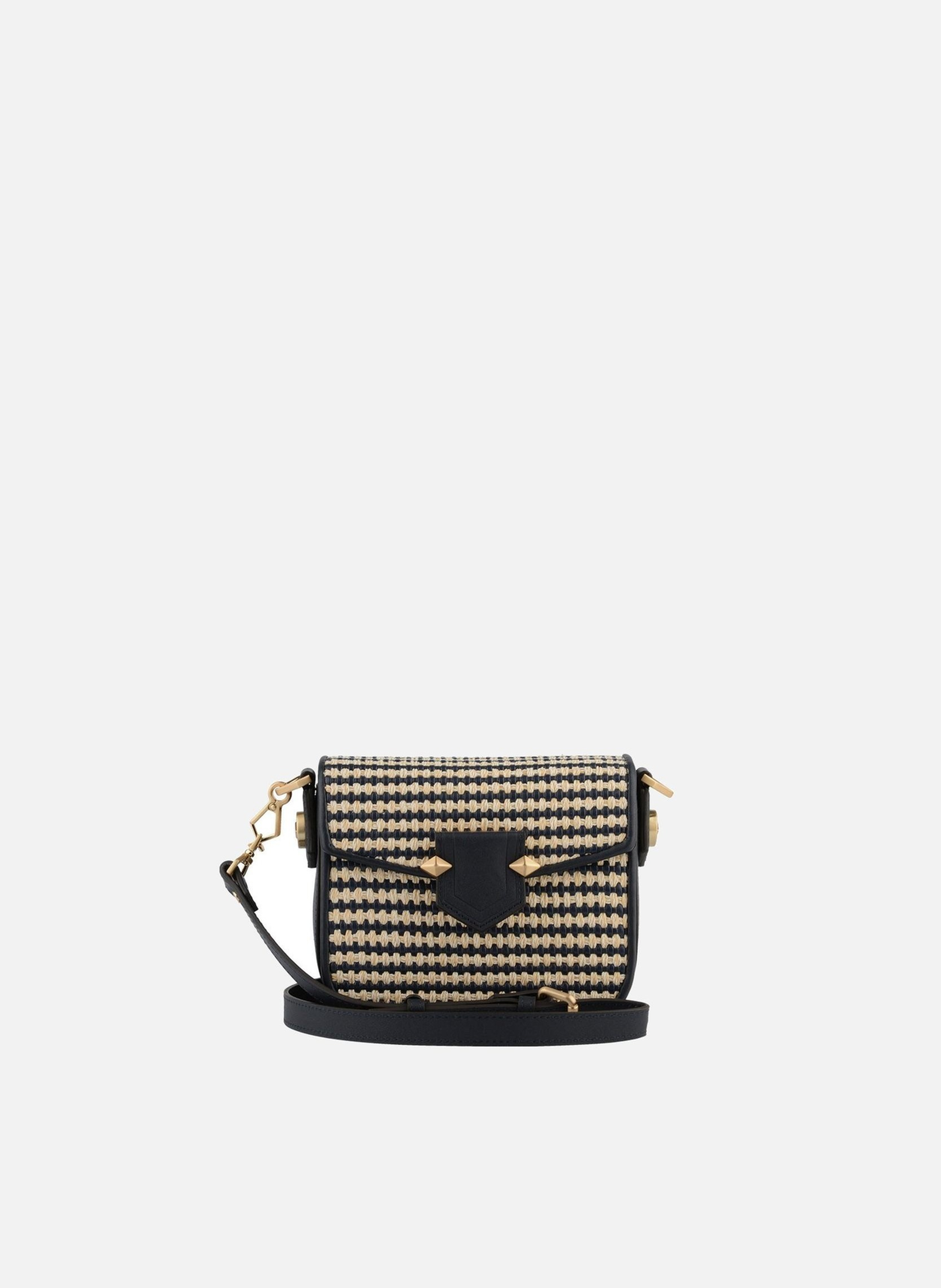 Sèvres tressé | sac porté épaule POURCHET Bleu