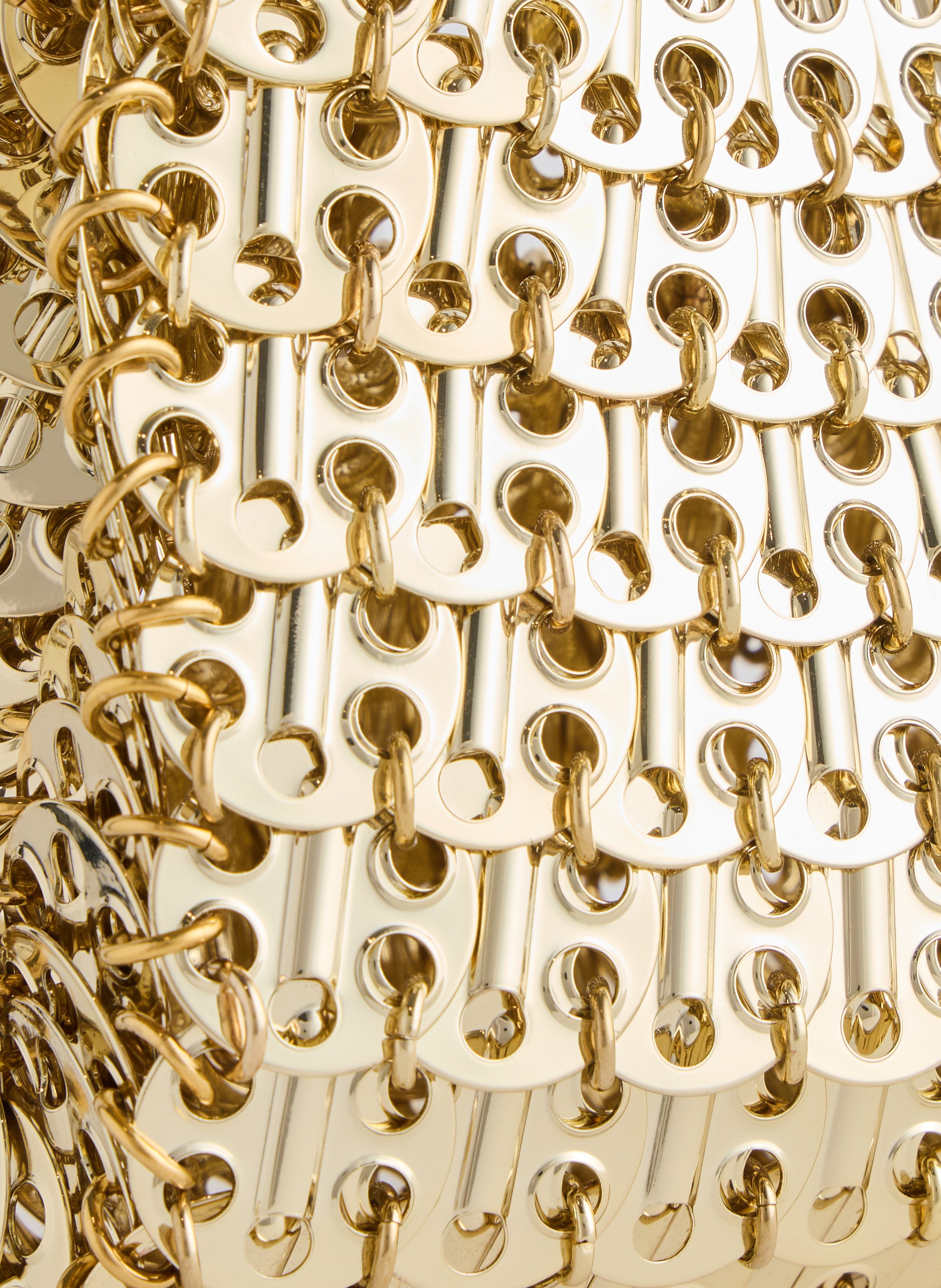 1969 clutch en métal RABANNE Doré