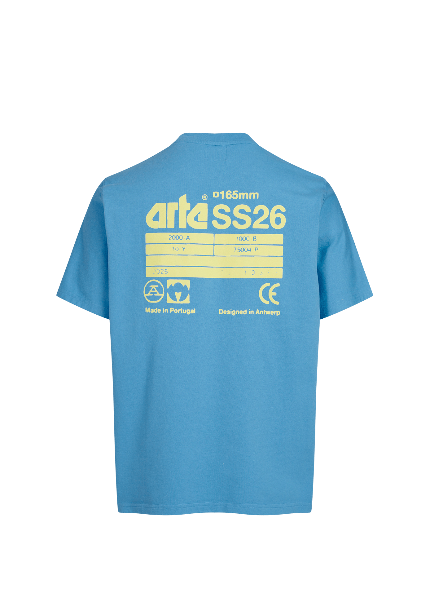 T-shirt imprimé au dos en coton ARTE ANTWERP Bleu
