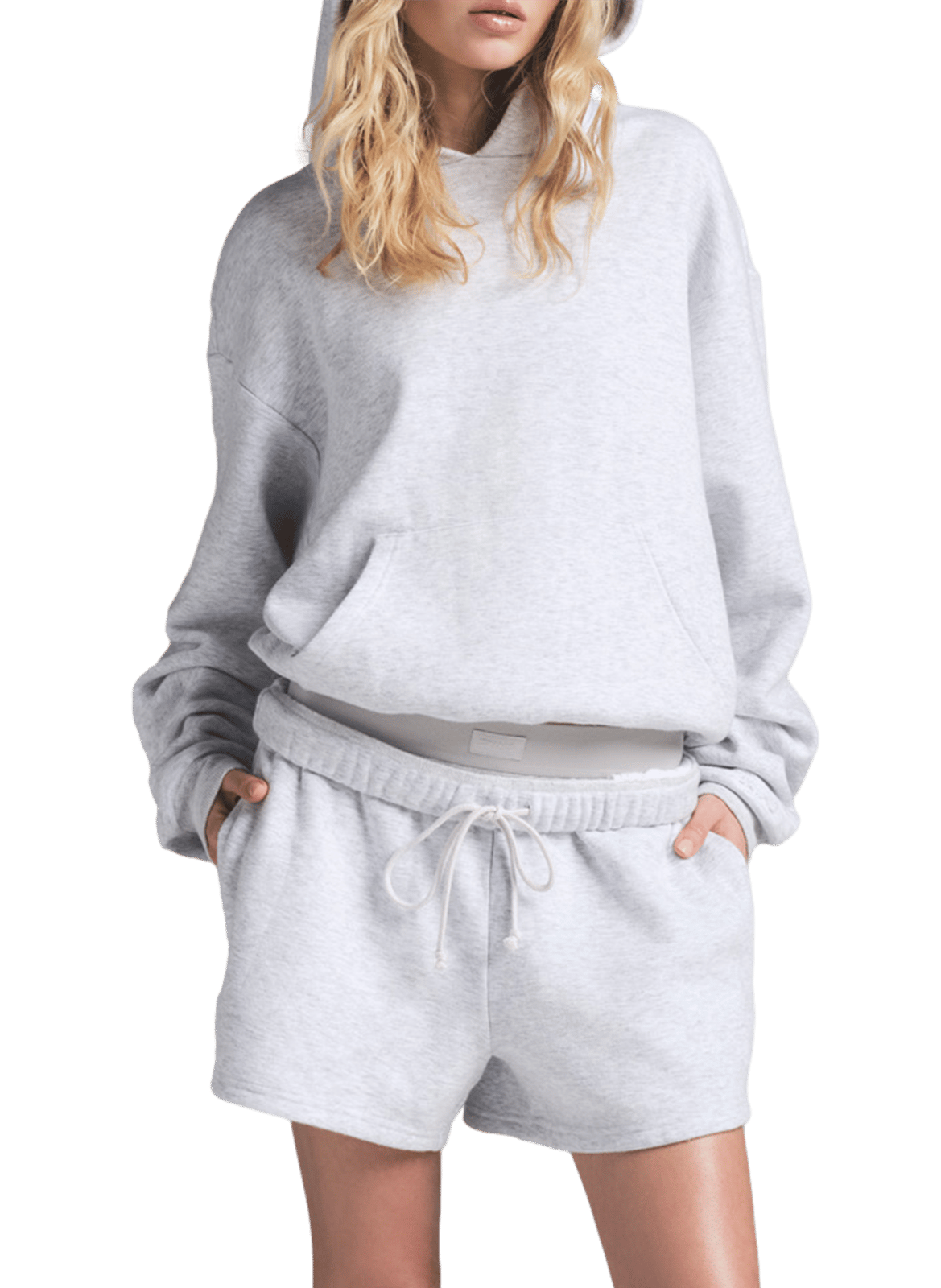Cotton Blend Hoodie SKIMS Grey