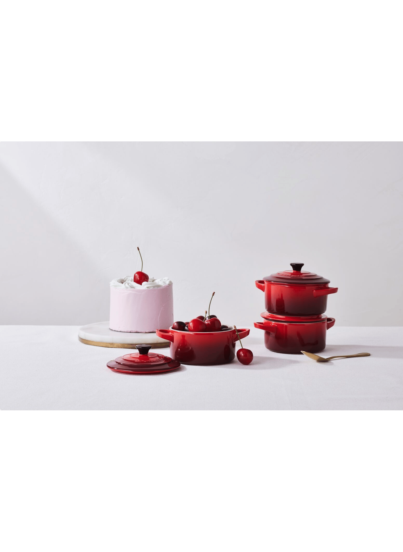 Mini-Kochtopf aus Keramik LE CREUSET Rot