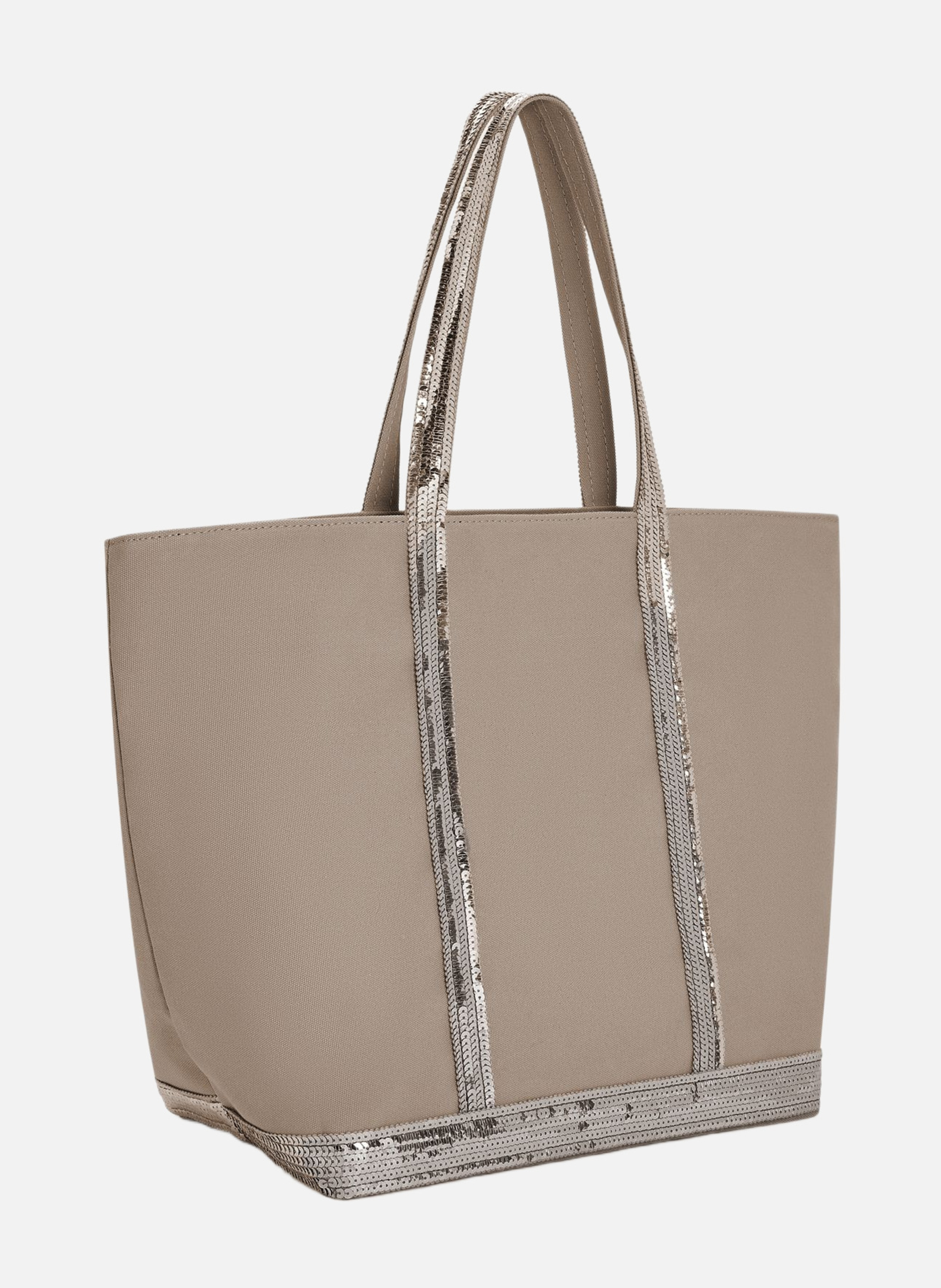 Cabas l zippé en toile | Gris VANESSA BRUNO Femme