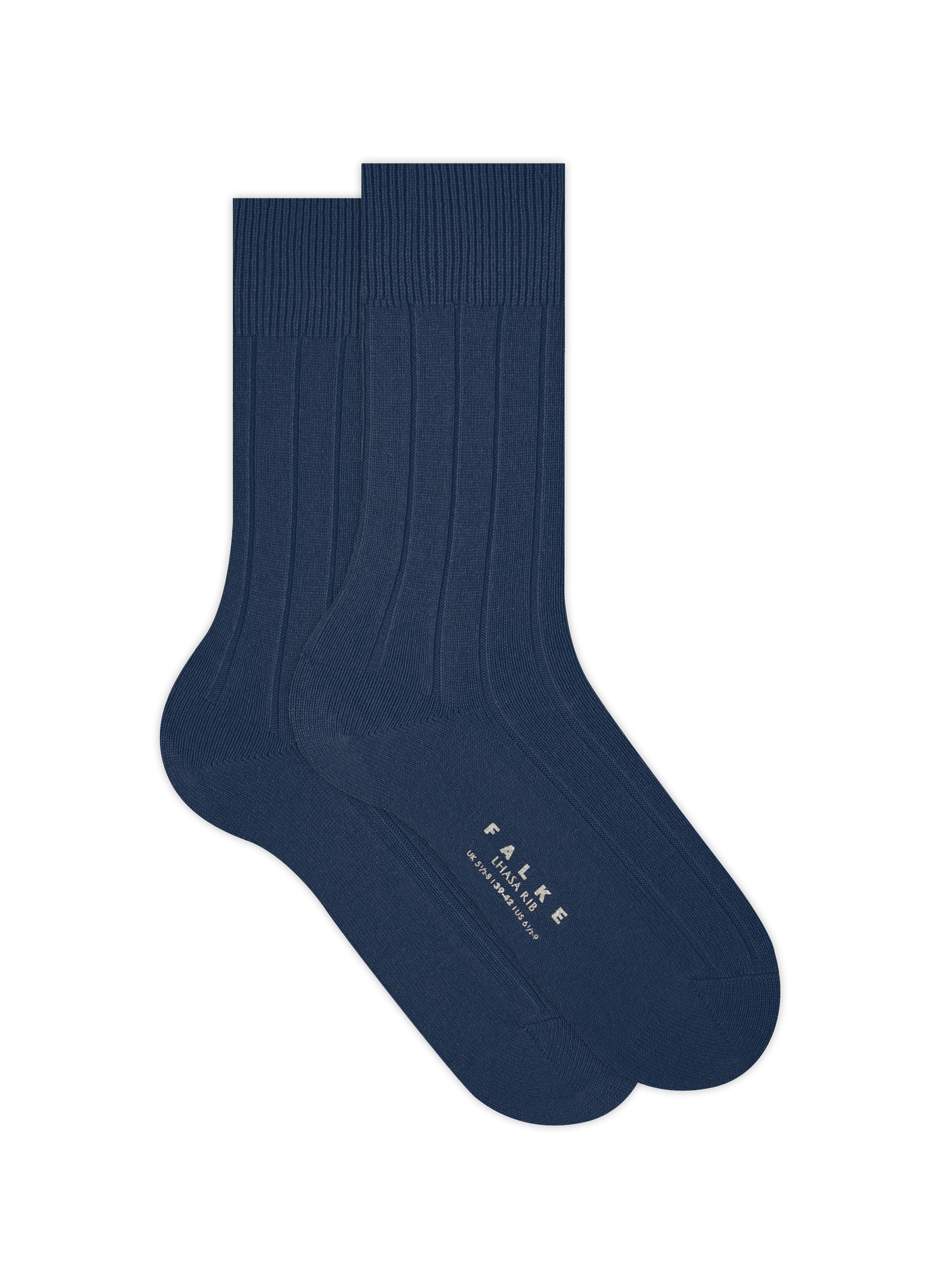 Ribbed mid-calf socks FALKE Blue