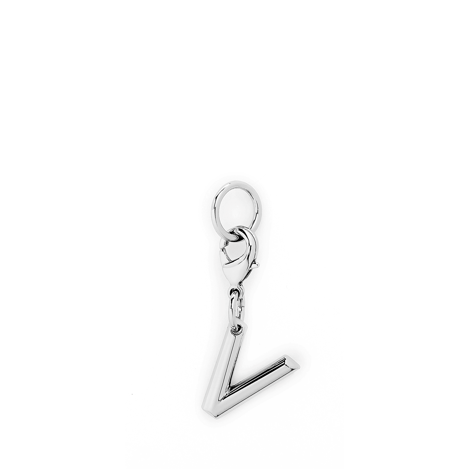 Zilveren metalen charme - letter V. LANCEL Zilver