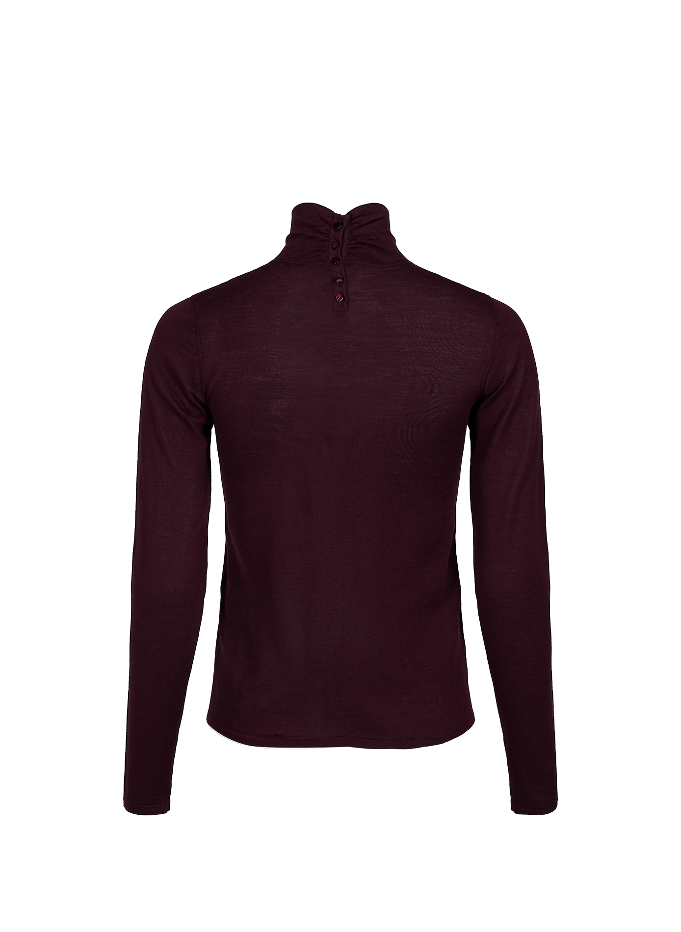 Straight Merino wool high neck sweater PETITE MENDIGOTE Purple