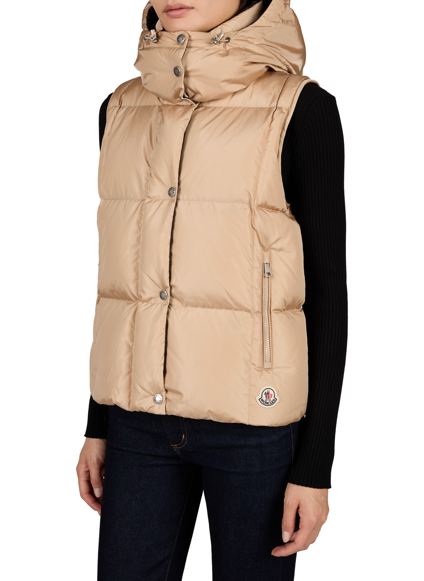 Sleeveless Puffer Jacket MONCLER Beige