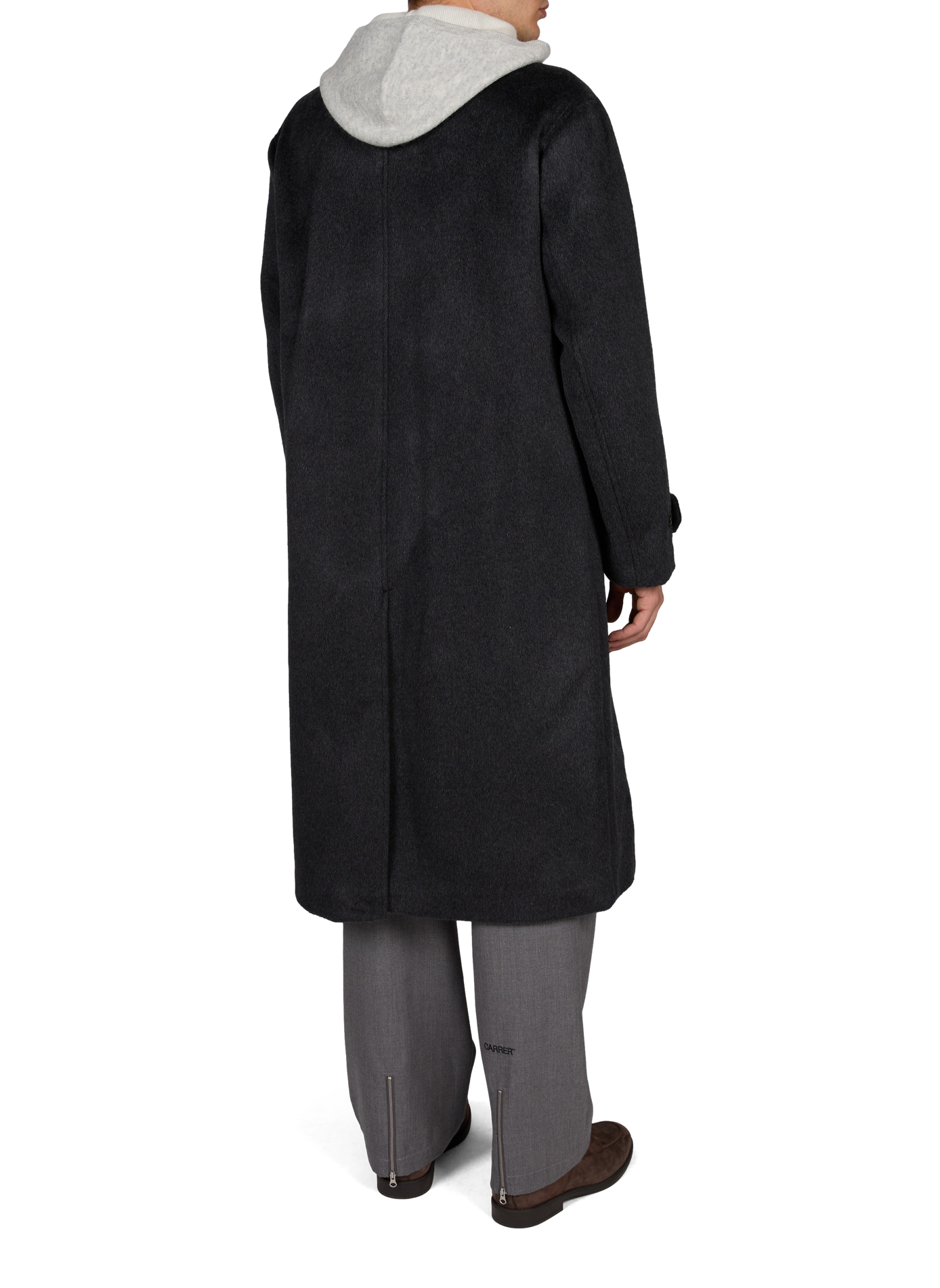 Oversized plain wool-blend coat NN.07 Grey