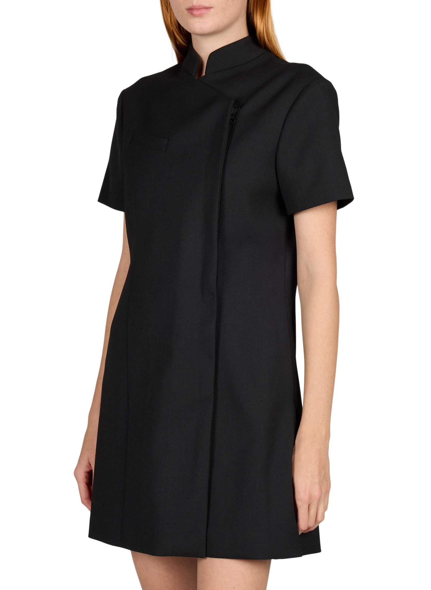 Short mandarin-collar dress COPERNI Black