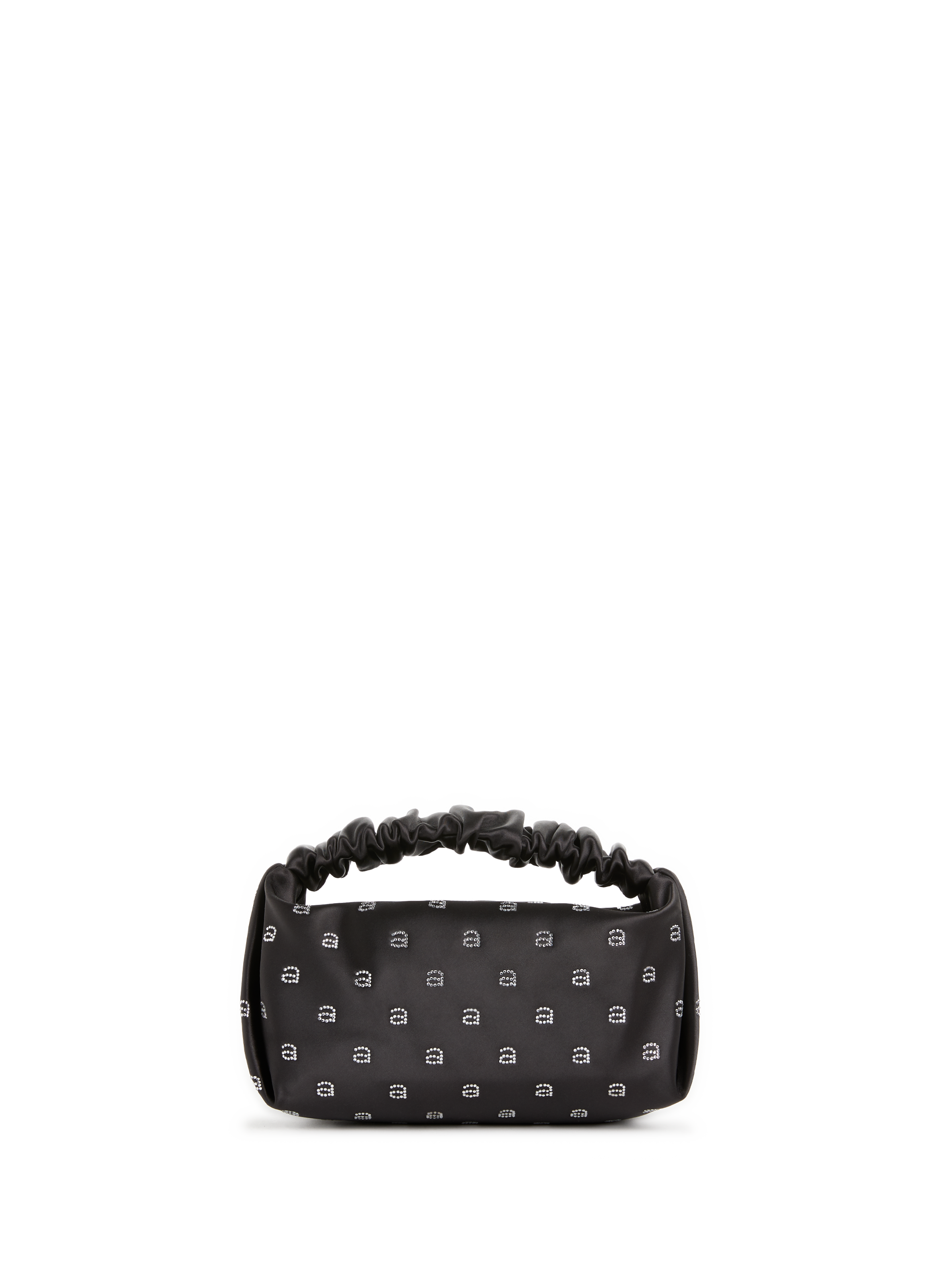 scrunchie mini bag in satin