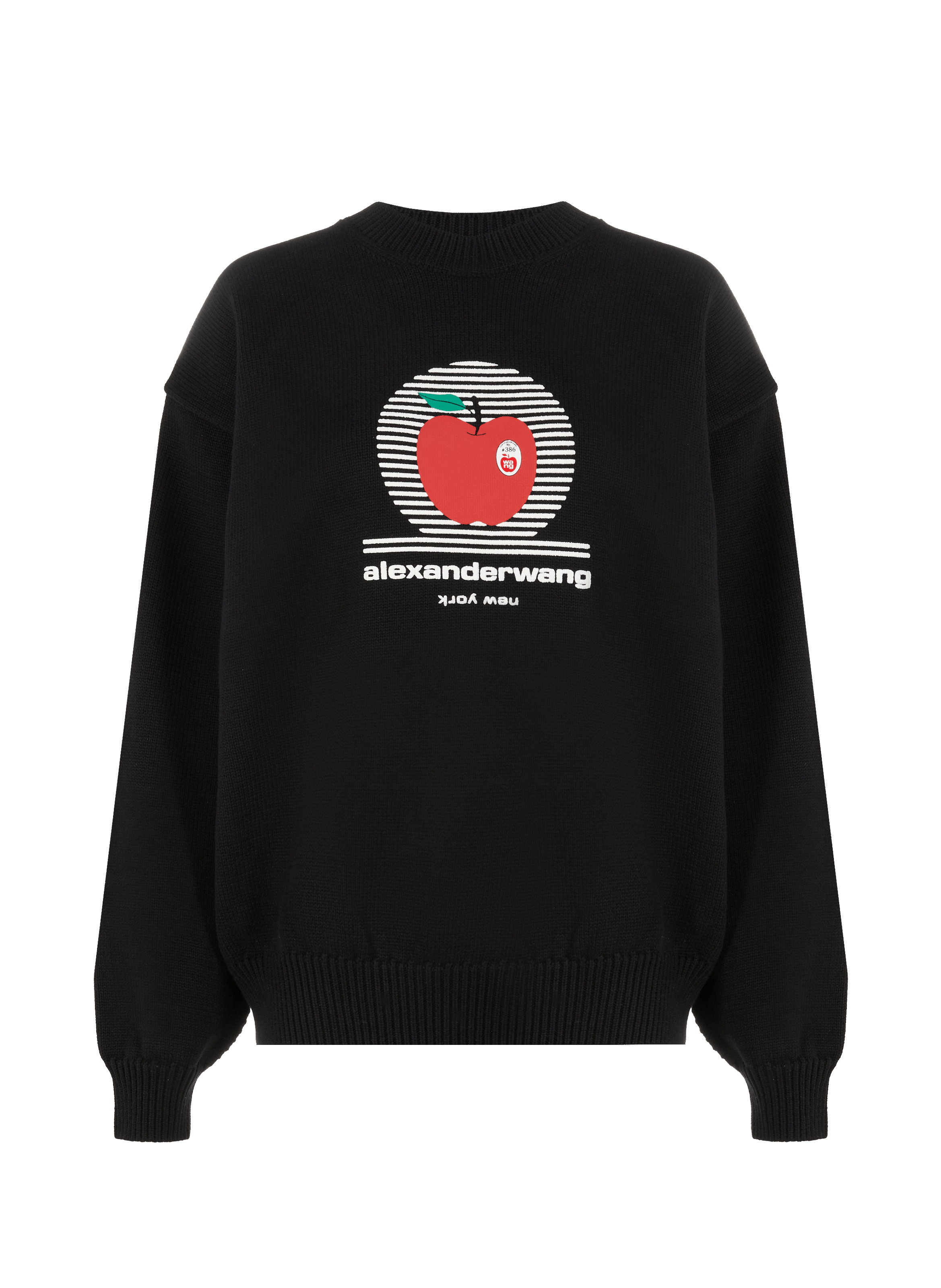 ALEXANDER WANG Pull à logo  Noir