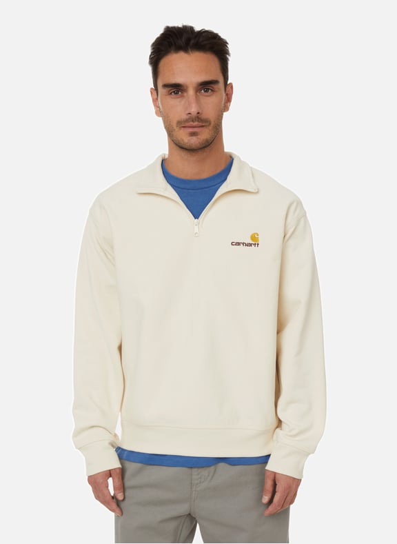 Sweatshirt zippé en coton Beige by CARHARTT WIP CARHARTT WIP Sweatshirt zippé en coton Beige