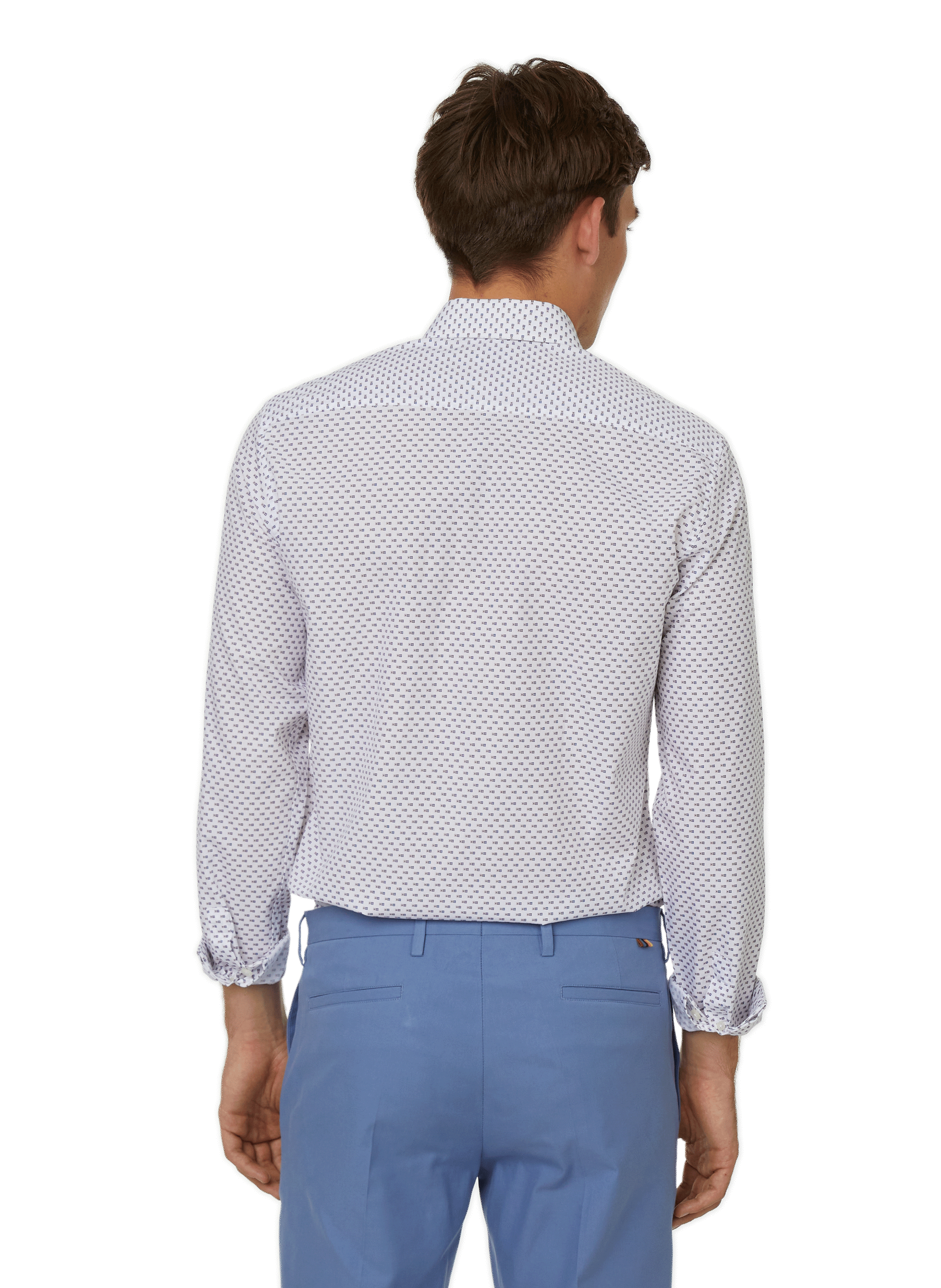 Chemise à motif en coton AU PRINTEMPS PARIS Bleu