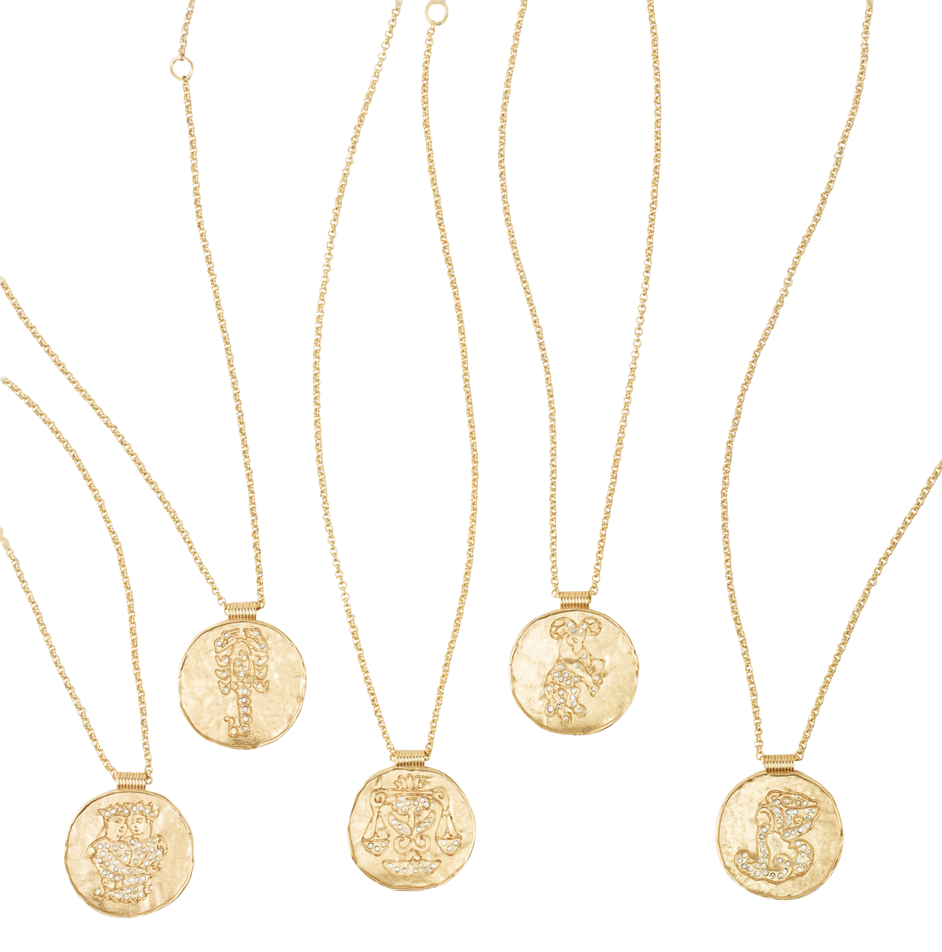 Collier à médaille signe astrologique | Doré MAJE Femme