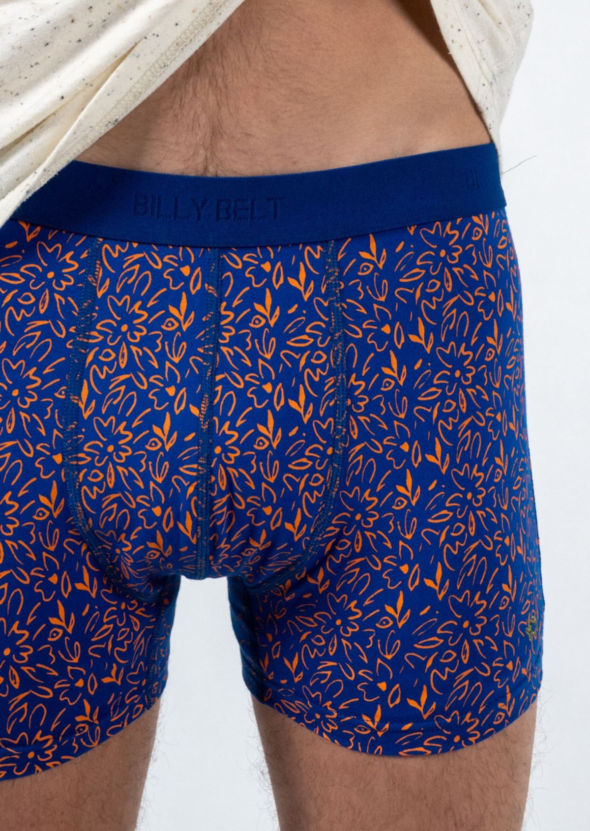 Boxer en coton biologique BILLYBELT Bleu