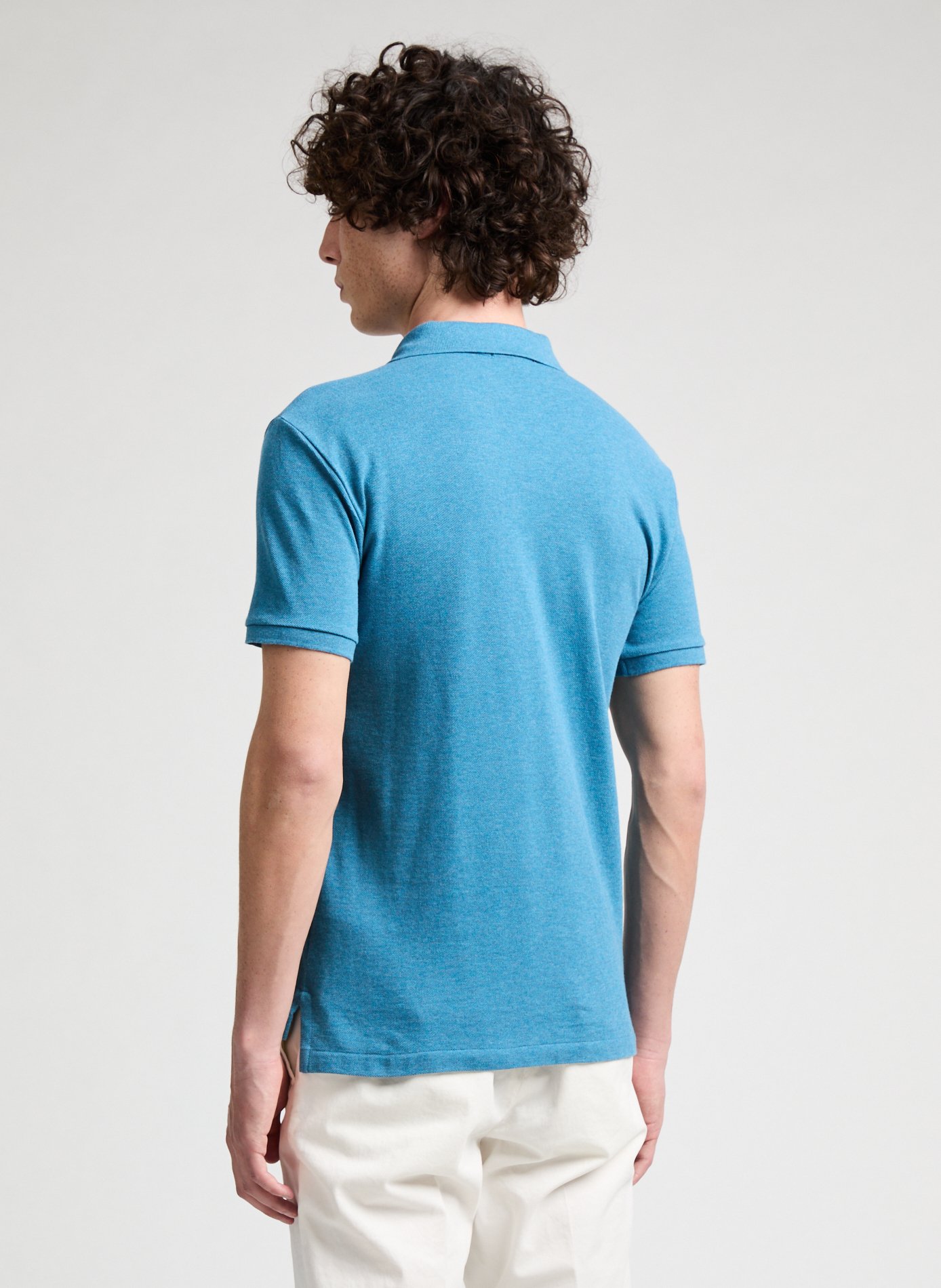  Cotton polo shirt  Blue
