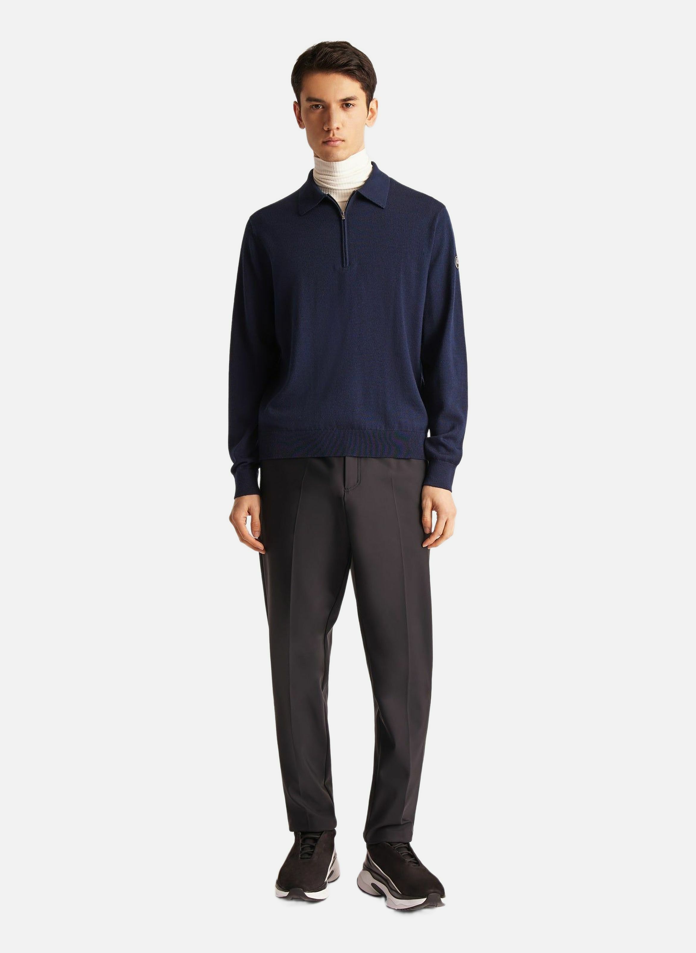 Pull clovis col camionneur coupe regular FUSALP Bleu