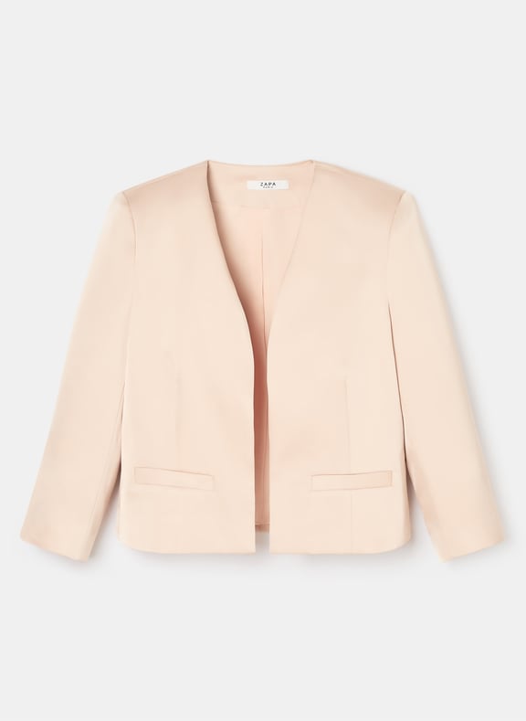 Veste nocturne droite - vickio Beige by ZAPA ZAPA Veste nocturne droite - vickio Beige