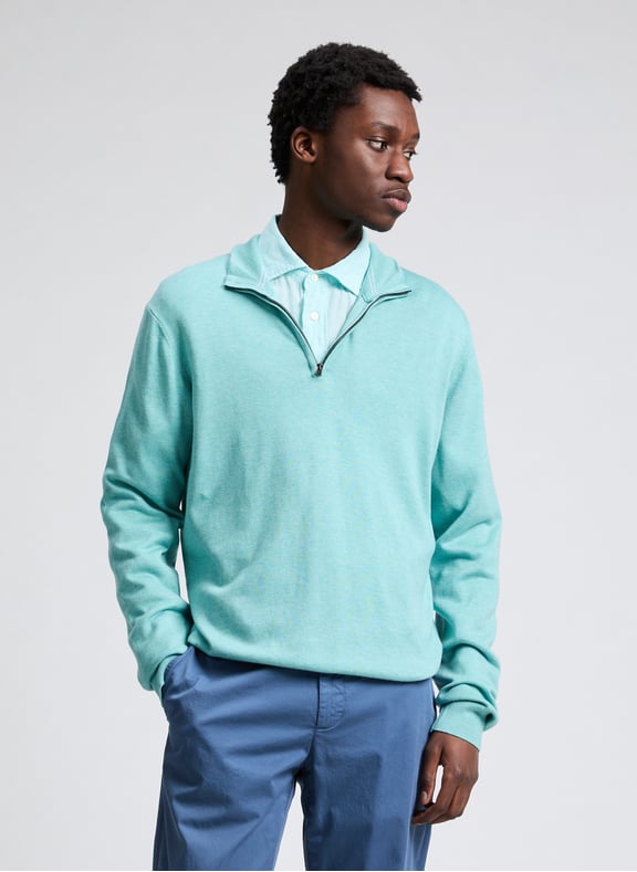 Cotton and linen jumper Blue by FACONNABLE FACONNABLE Cotton and linen jumper Blue