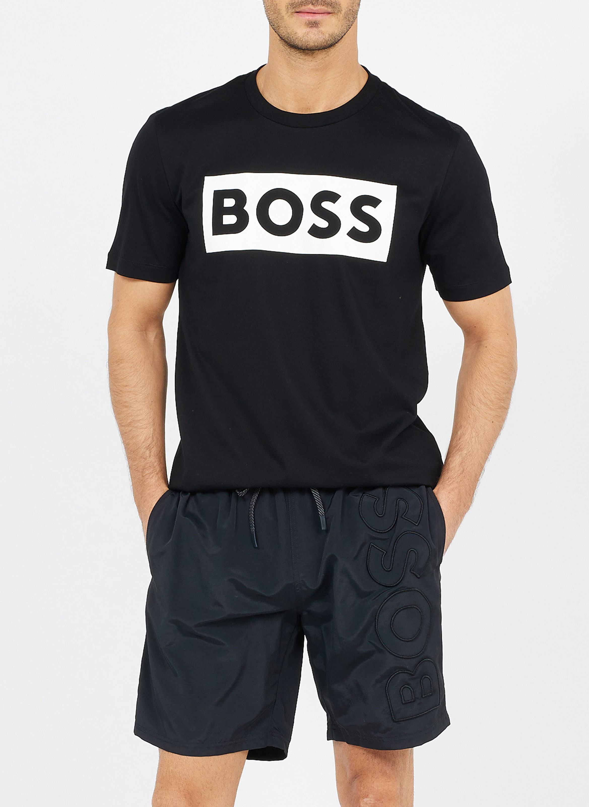 Short de bain BOSS Noir