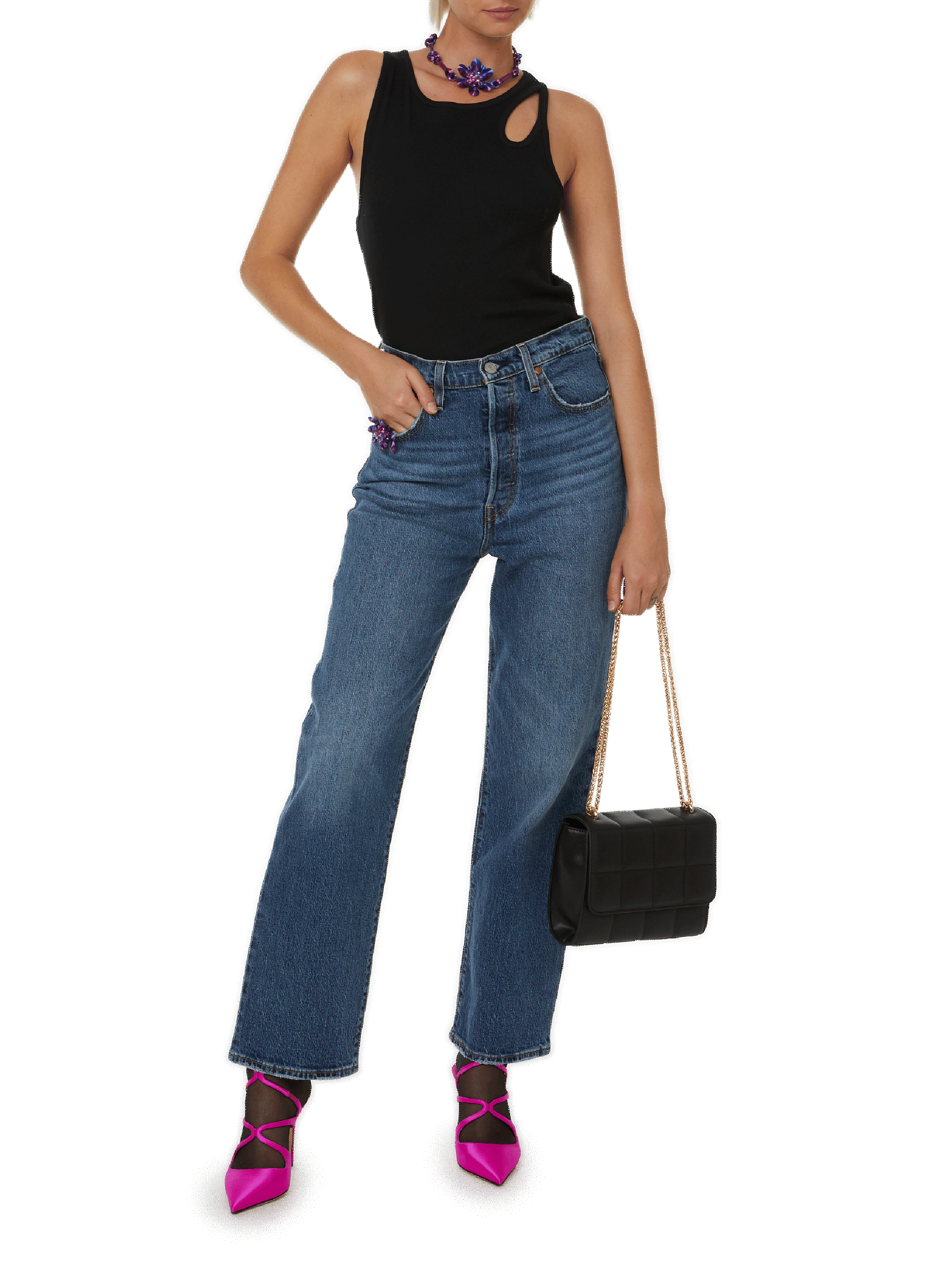 Quilted shoulder bag AU PRINTEMPS PARIS Black