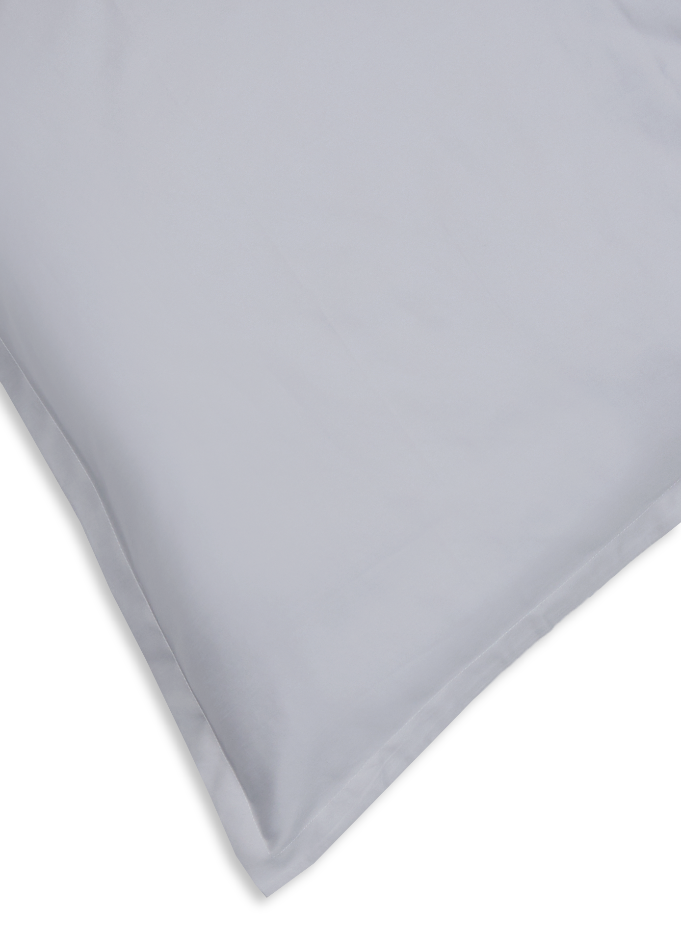 Taie d'oreiller en satin de coton Argent