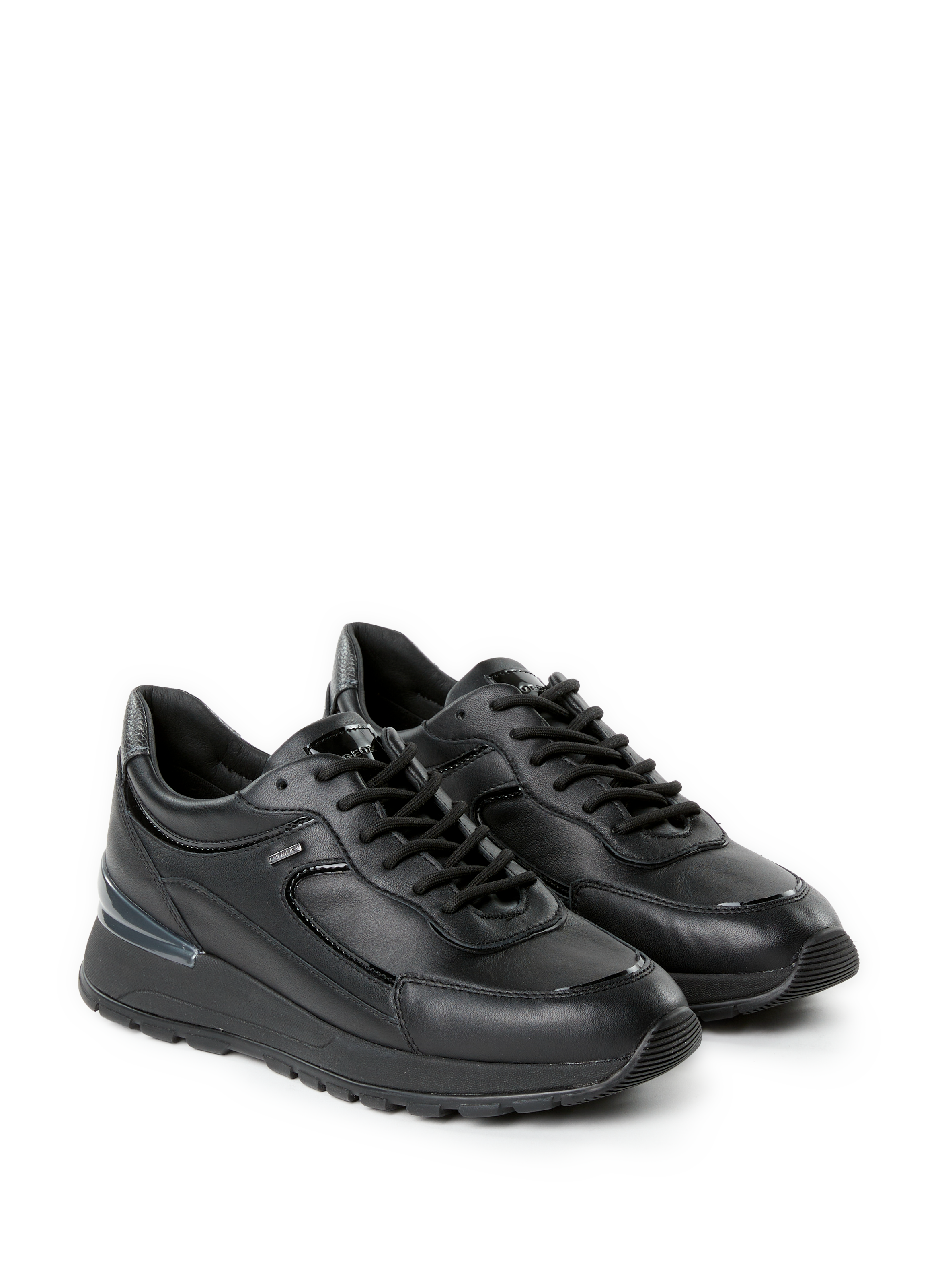 Desya mixed leather sneakers GEOX Black