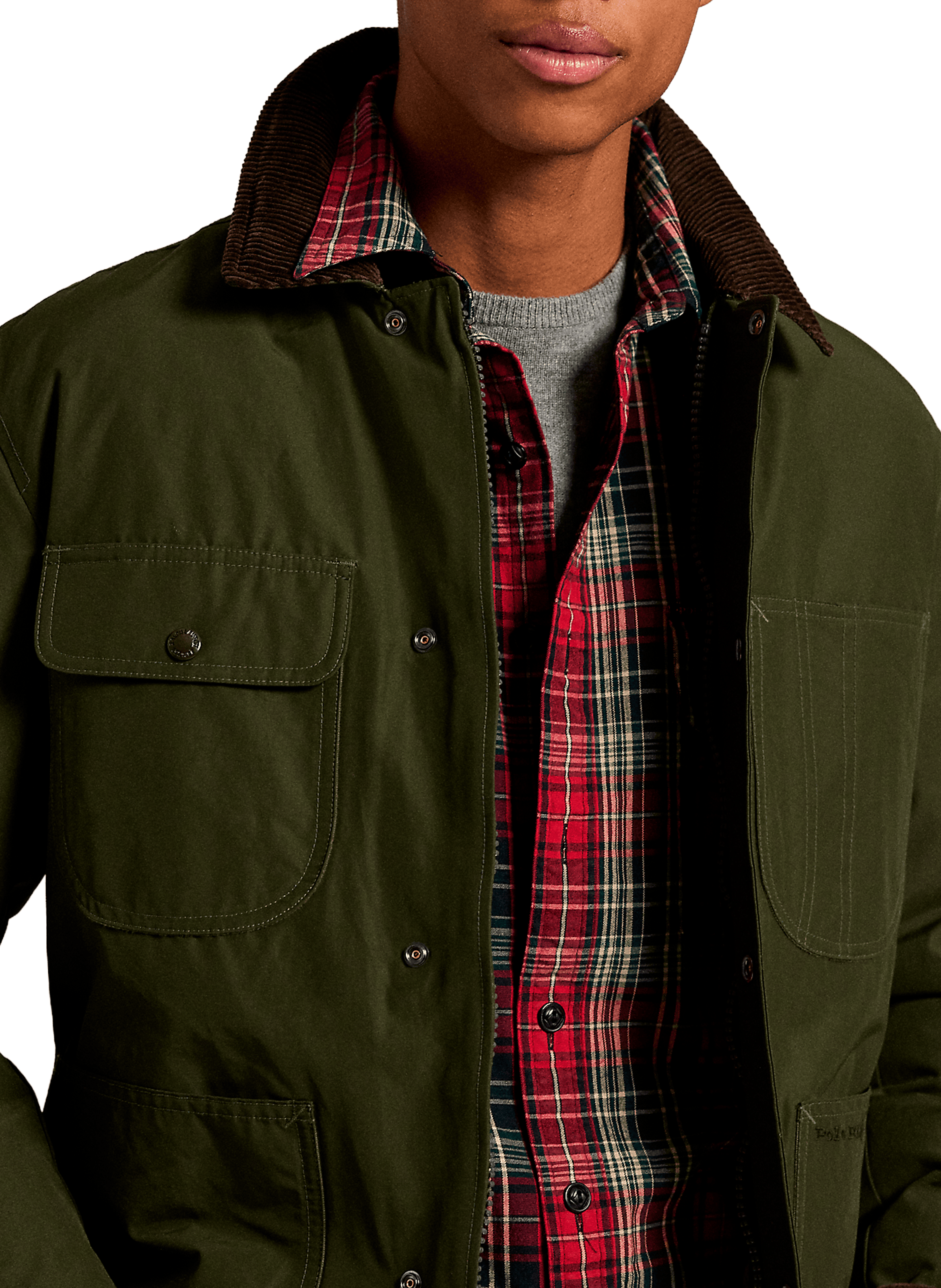 Chemise col classique manches contrastantes en coton POLO RALPH LAUREN Multicolour