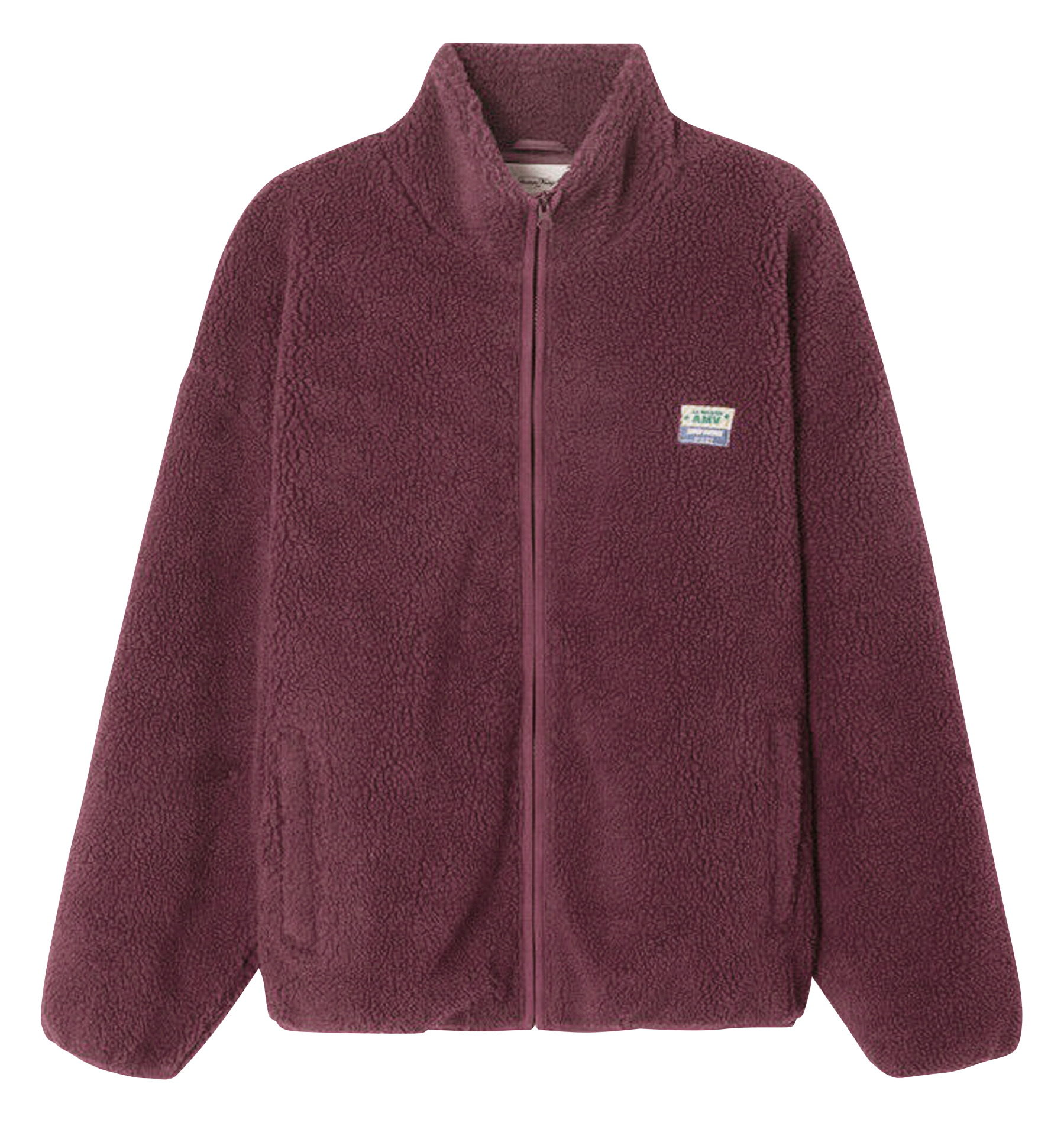 Veste col montant en sherpa hoktown AMERICAN VINTAGE Rouge