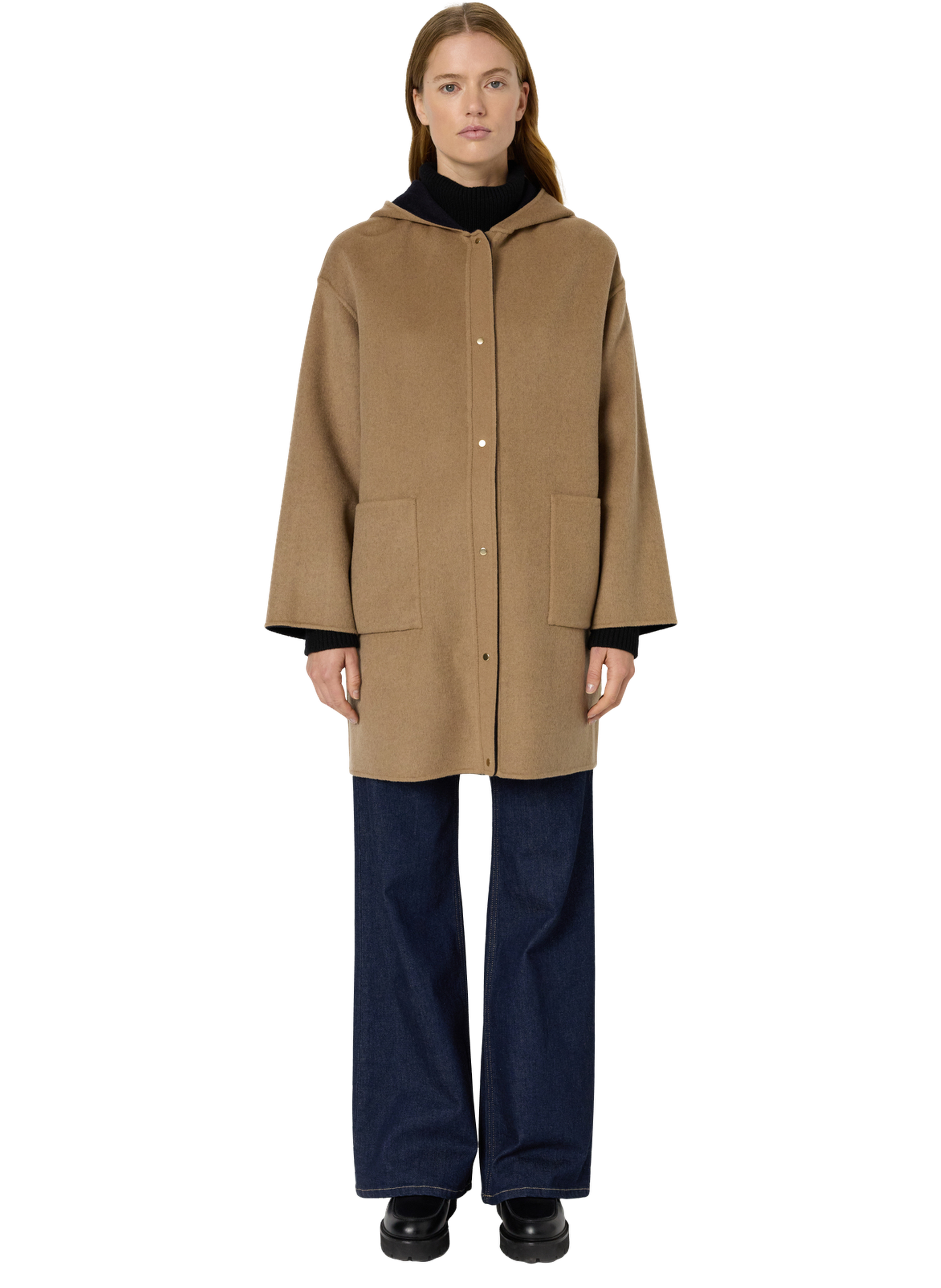 Manteau réversible en laine fine - monica GERARD DAREL Bleu