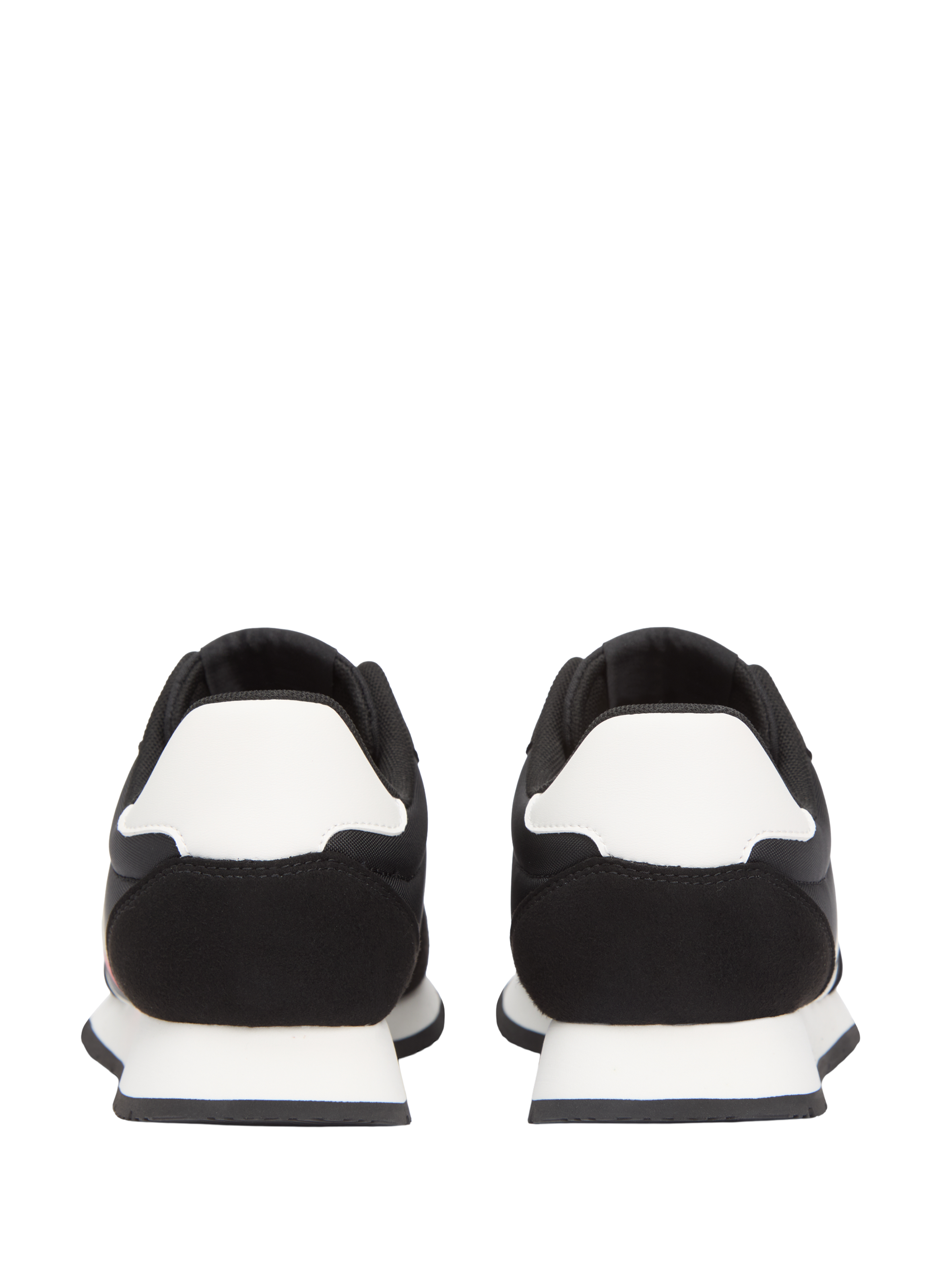 Basket bi-matière avec logo TOMMY HILFIGER Noir