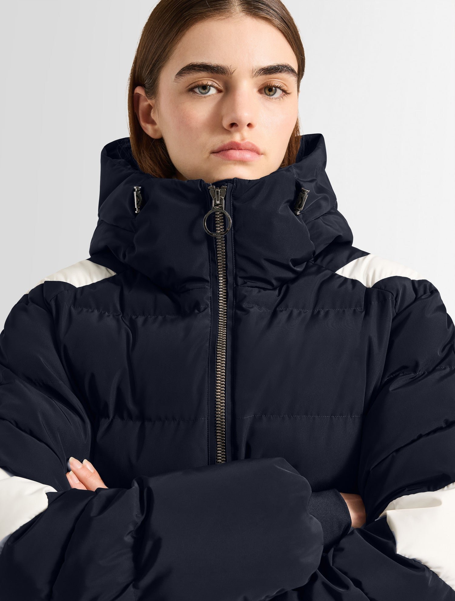 Doudoune charloy col capuche coupe oversize FUSALP Bleu