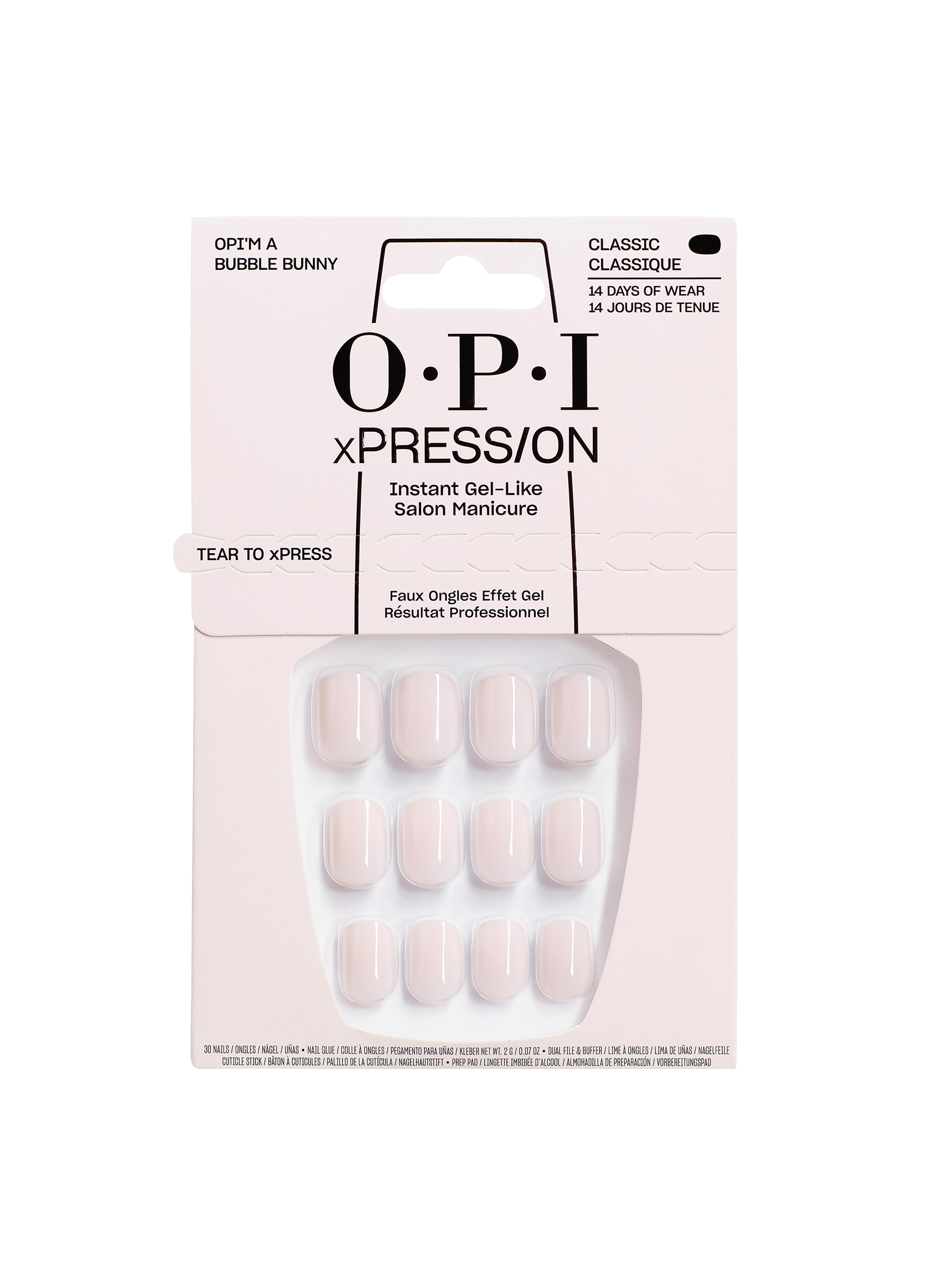 OPI OPI'm a Bubble Bunny - Reusable Fake Nails An062s