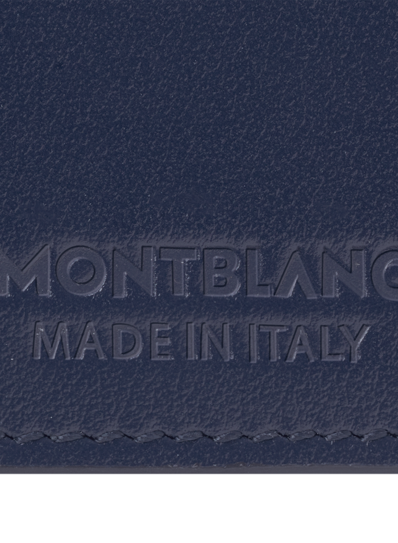  Leather card holder MONTBLANC Blue