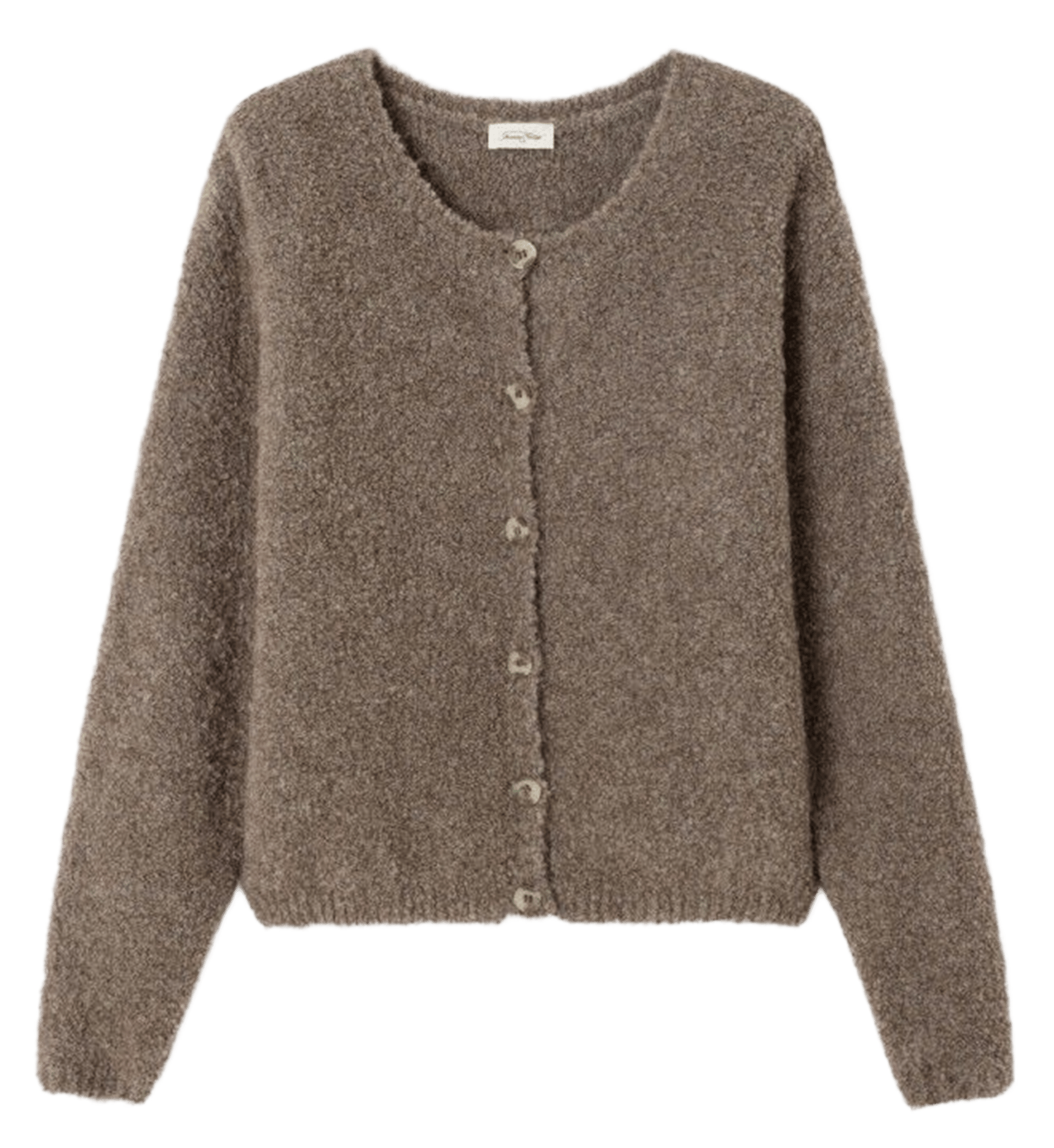 Cardigan oversize en laine mélangée zolly AMERICAN VINTAGE Beige