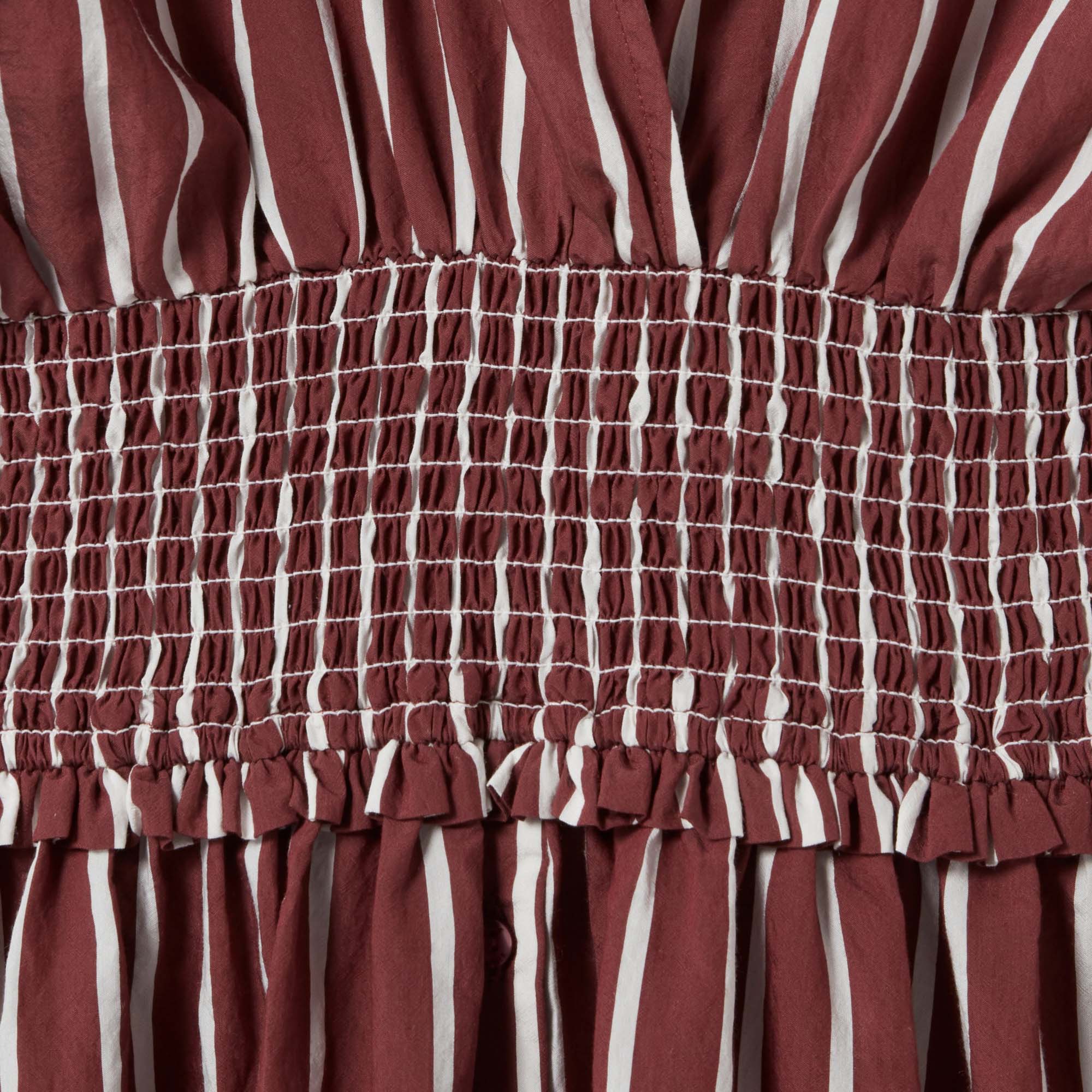 Robe midi cintrée à rayures CLAUDIE PIERLOT Multicolore