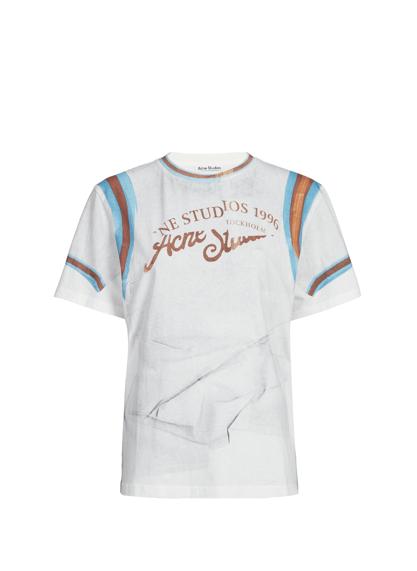 T-shirt imprimé en coton organique ACNE STUDIOS Multicolore