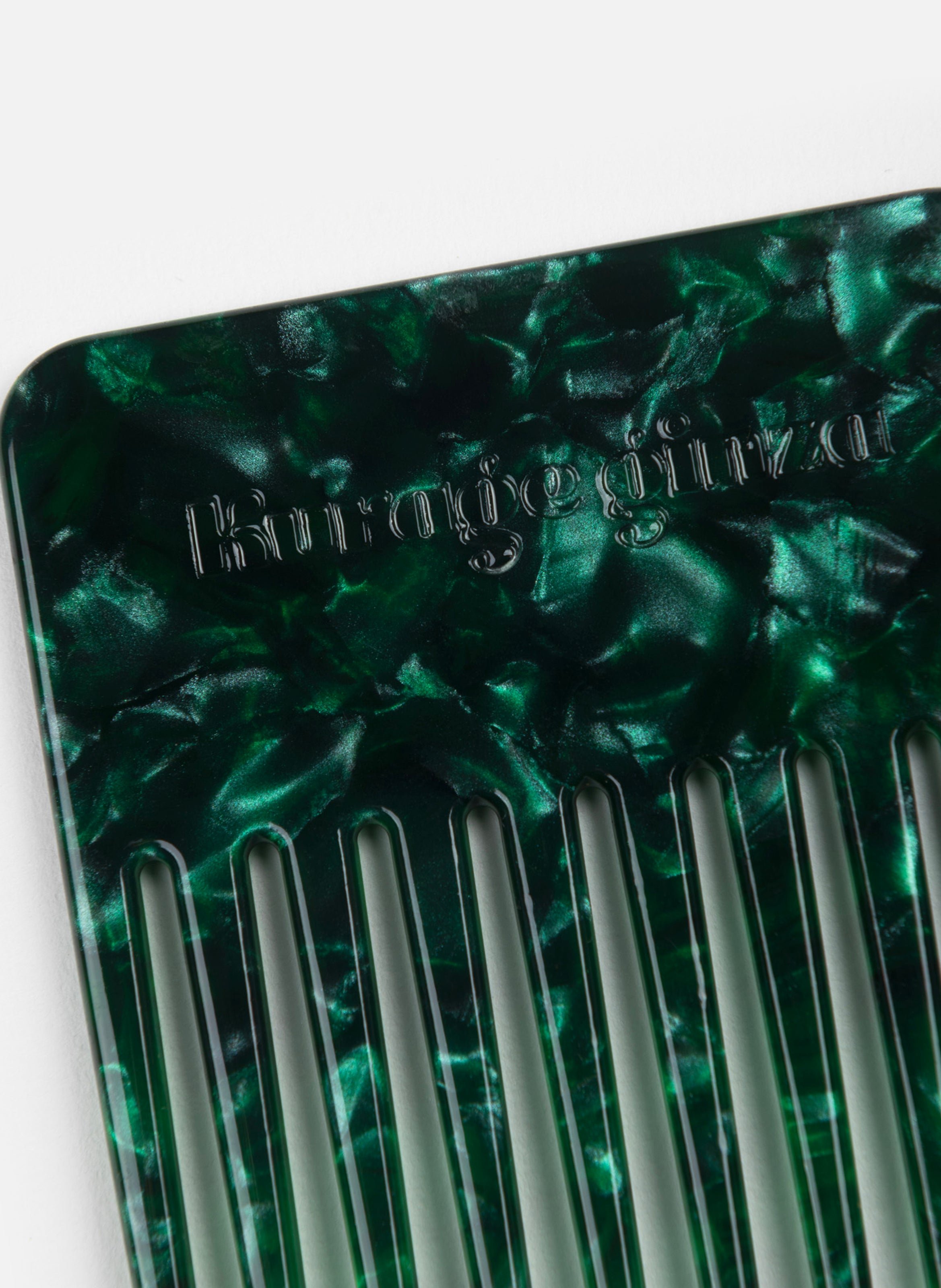 Peigne anémone en acétate de cellulose KURAGE GINZA Vert