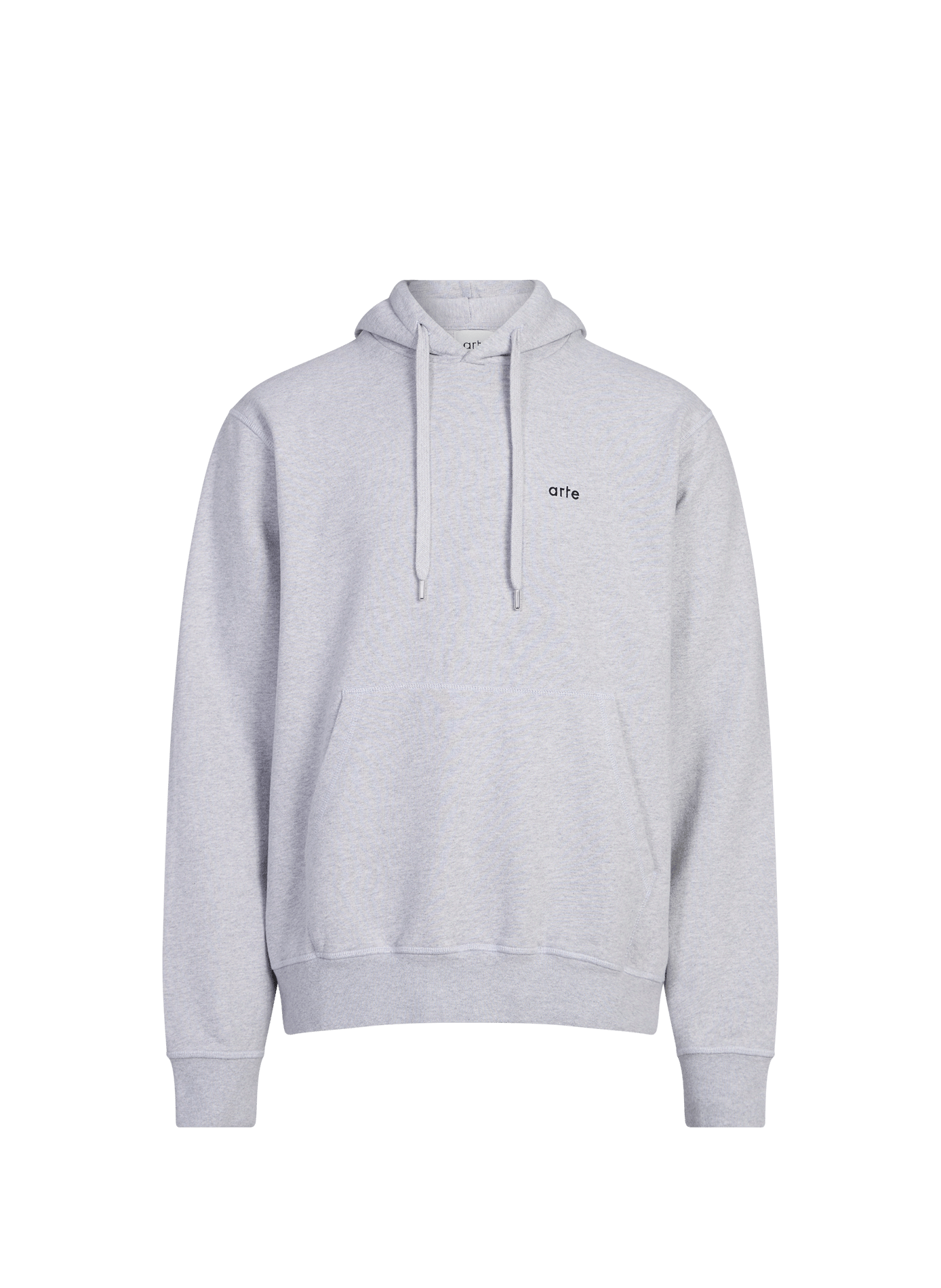 Sweat à capuche imprimé au dos en coton ARTE ANTWERP Gris