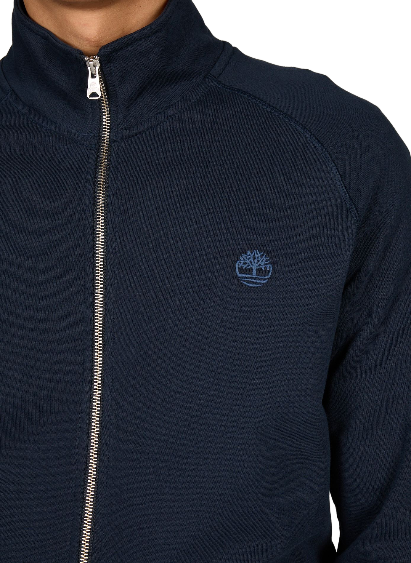 Sweatshirt col montant en coton mélangé TIMBERLAND Bleu