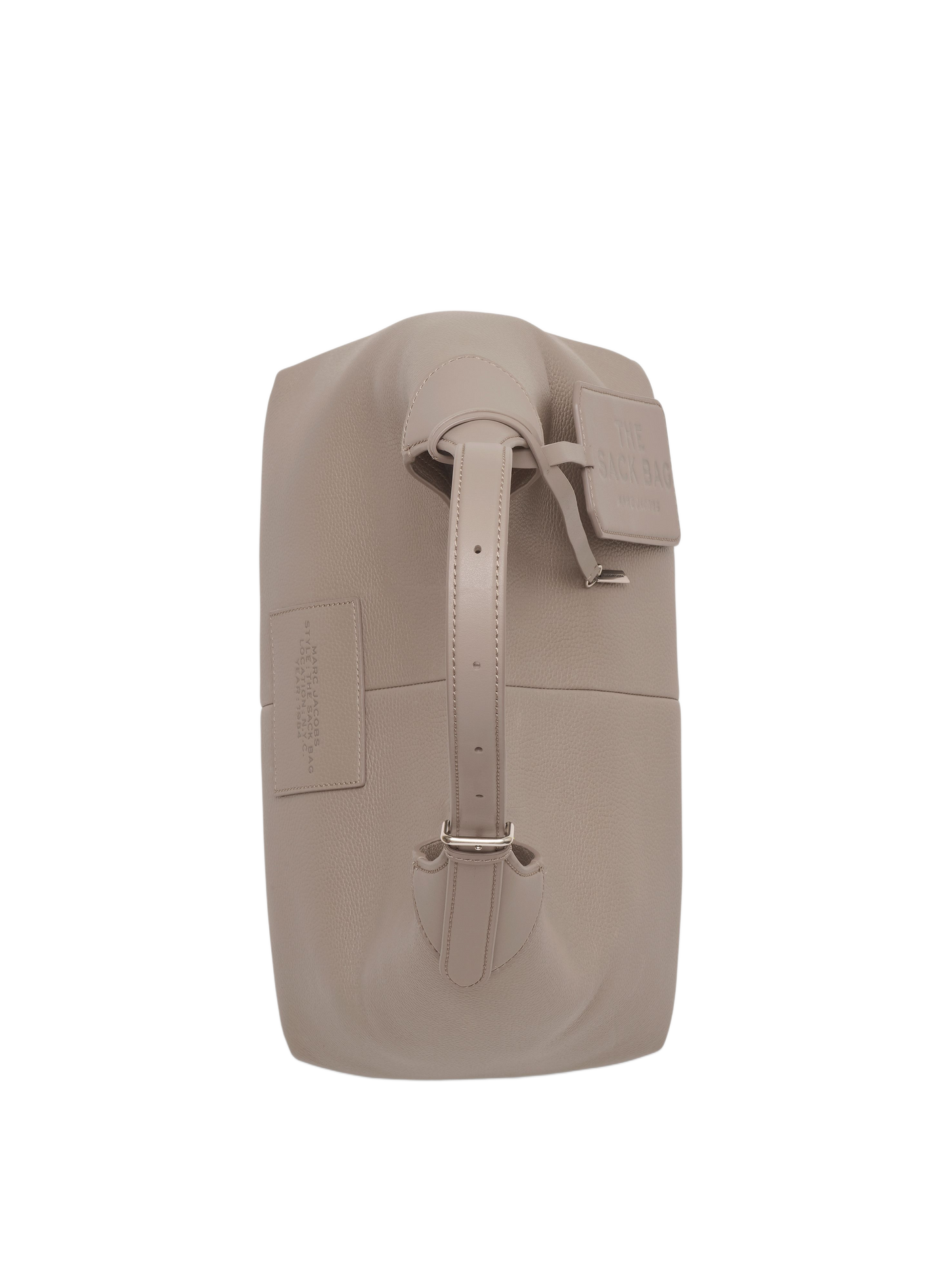 The Belted Sack Leather Bag MARC JACOBS Grey