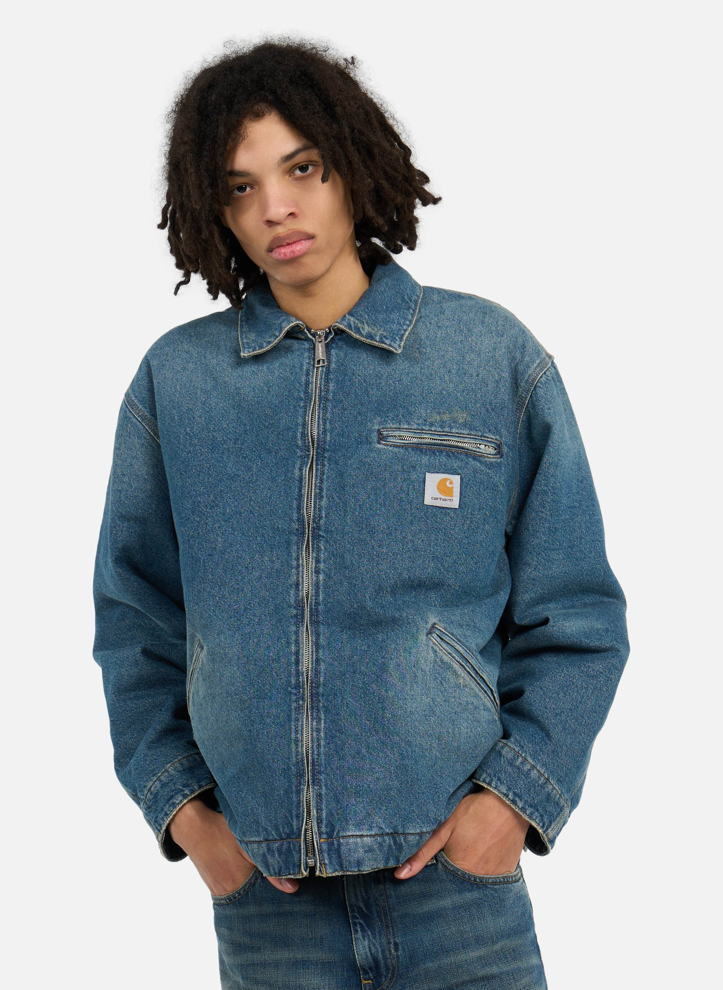 Veste doublée og detroit jacket CARHARTT WIP Bleu